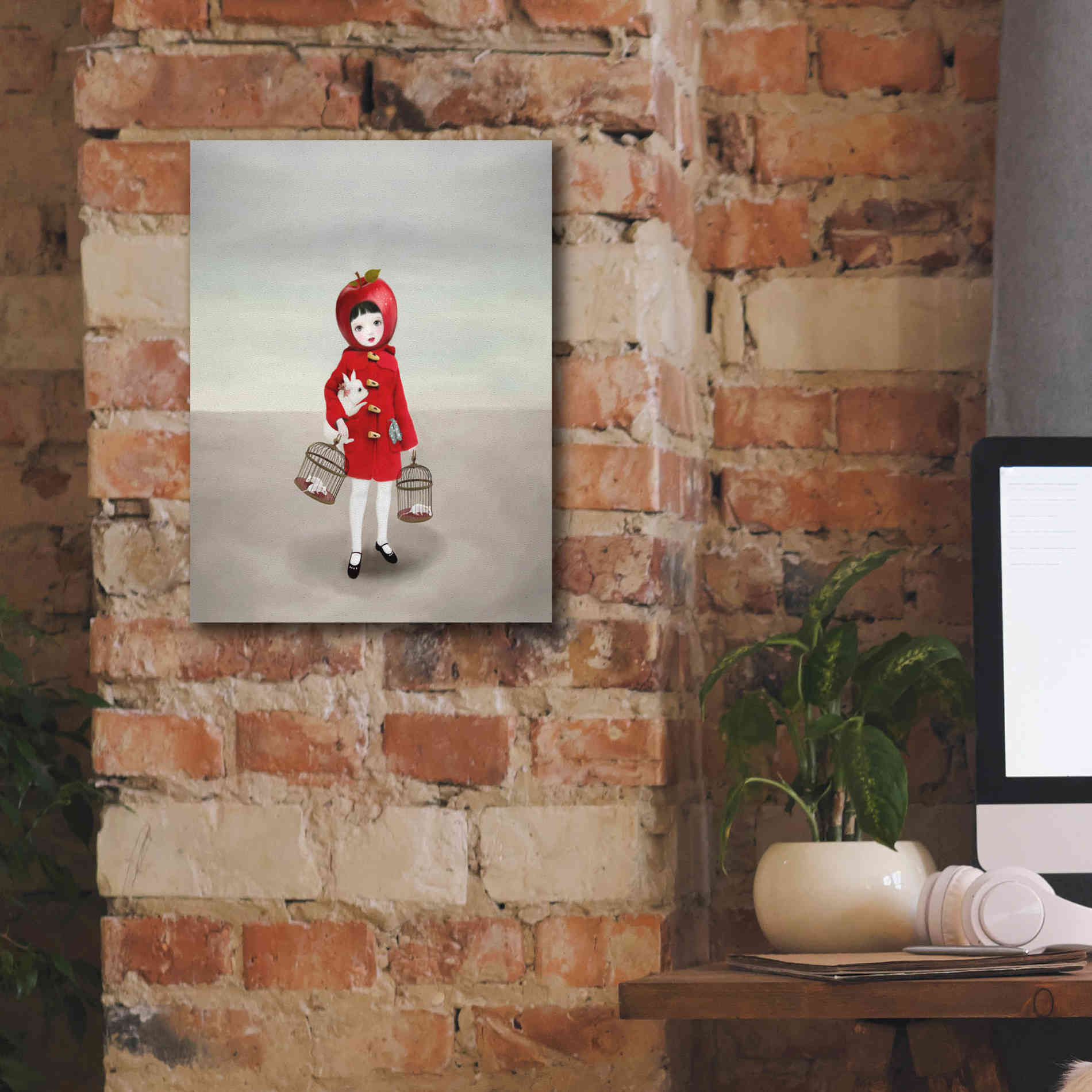 'Ruby' by Art & Ghosts, Canvas Wall Art,12 x 16