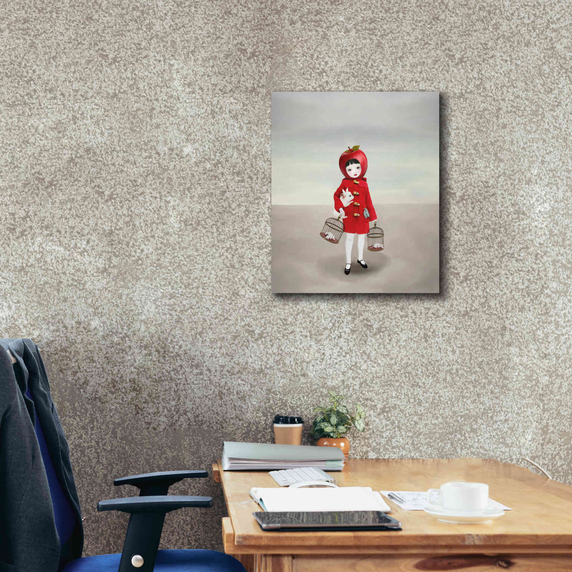 'Ruby' by Art & Ghosts, Canvas Wall Art,20 x 24