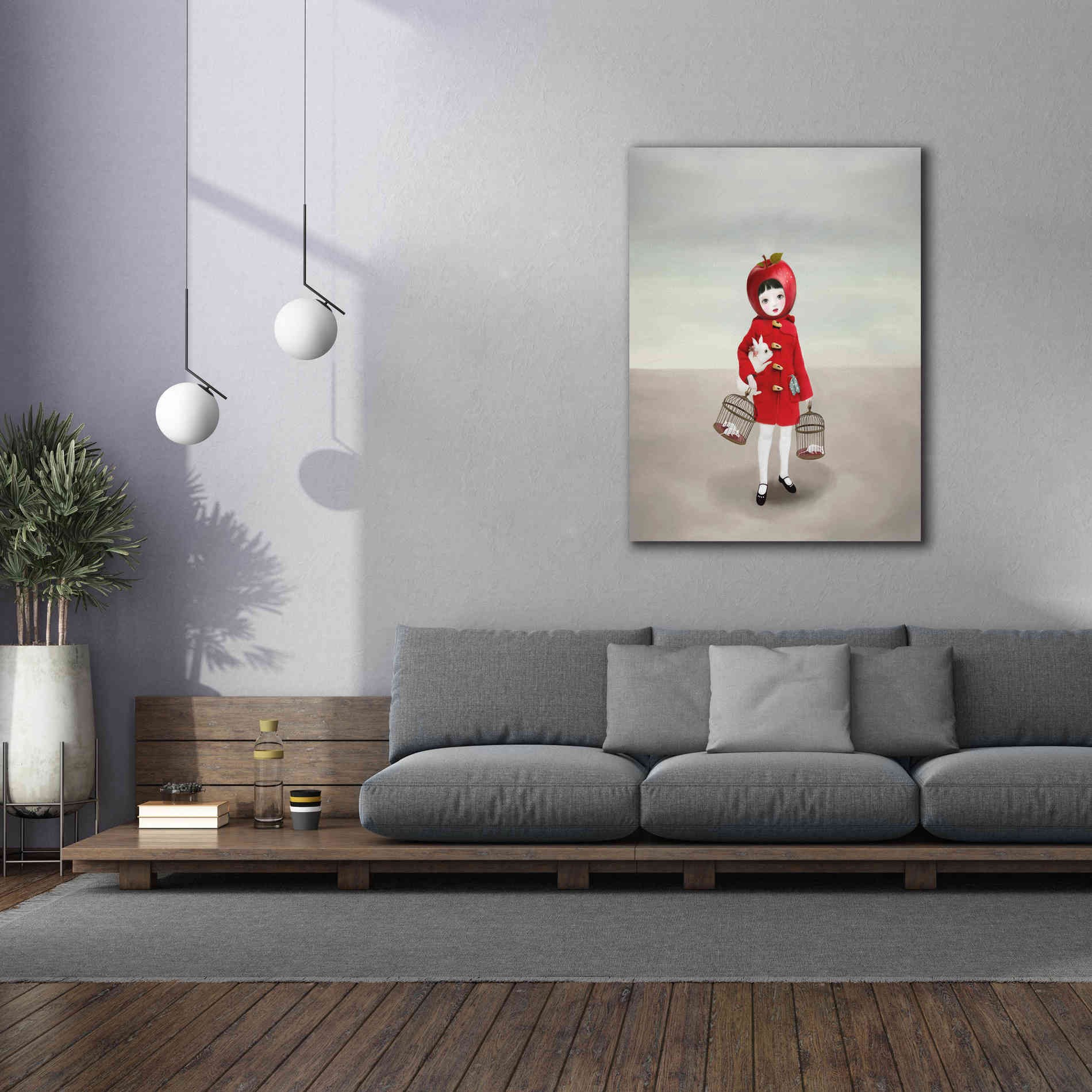 'Ruby' by Art & Ghosts, Canvas Wall Art,40 x 54