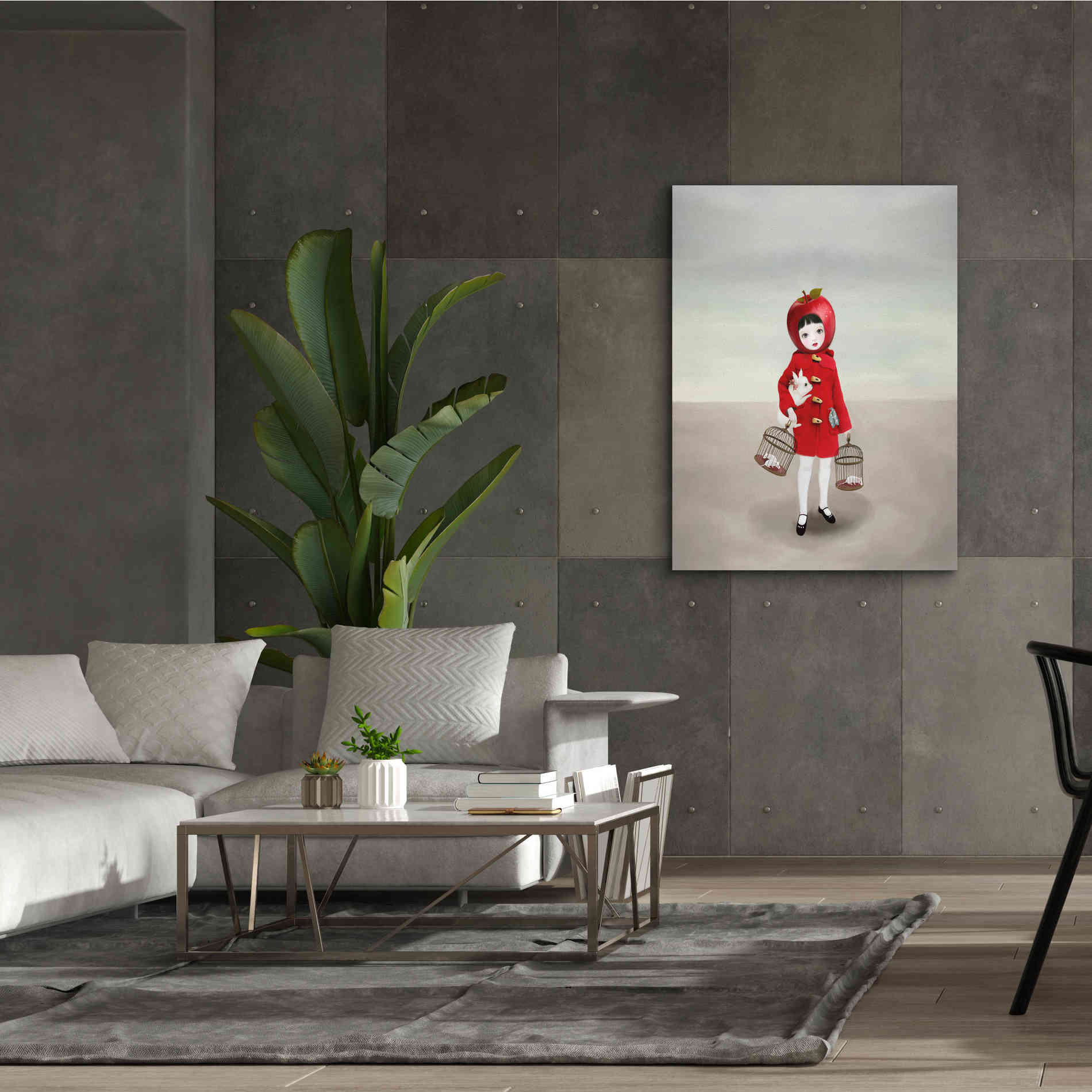 'Ruby' by Art & Ghosts, Canvas Wall Art,40 x 54