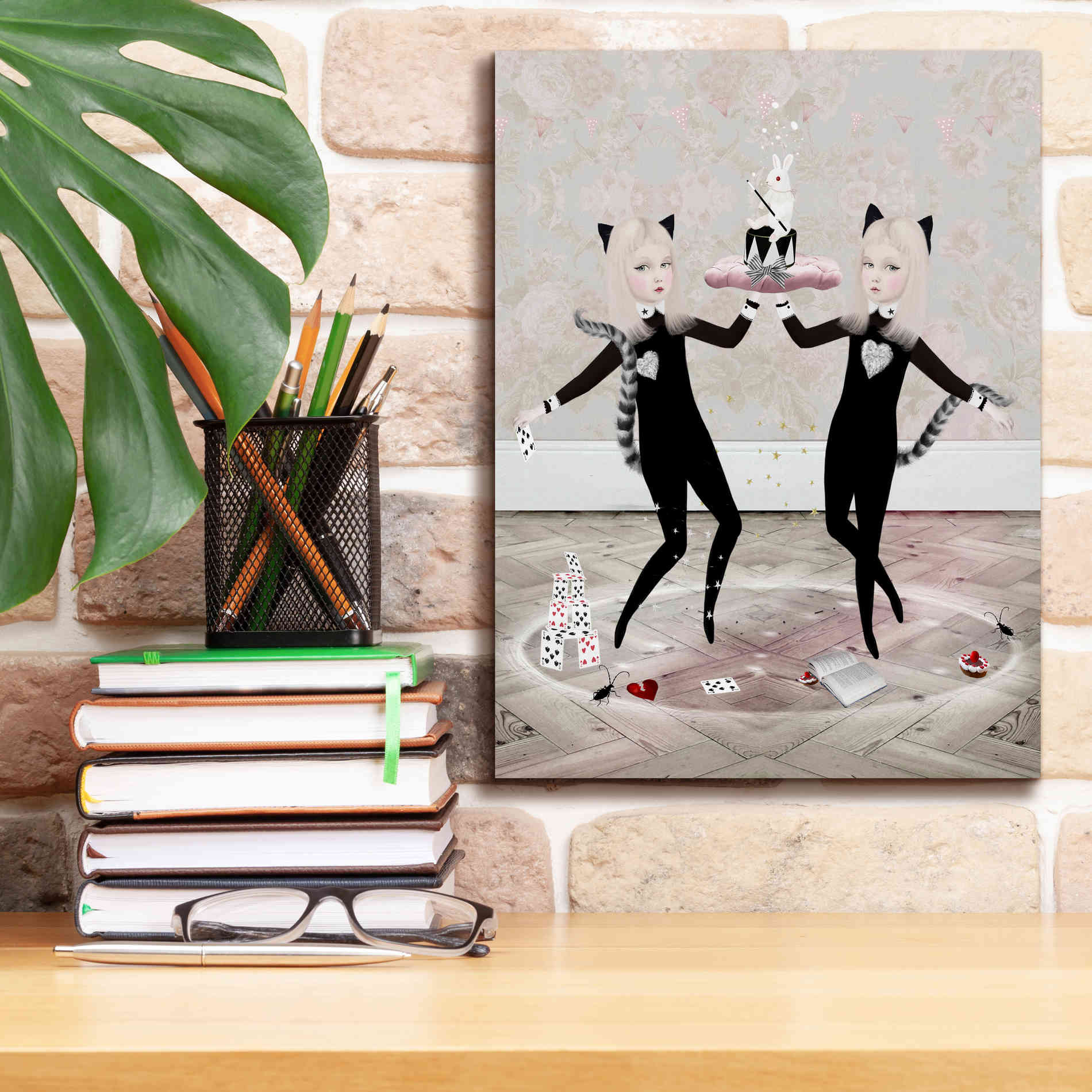 'The Newmars' by Art & Ghosts, Canvas Wall Art,12 x 16