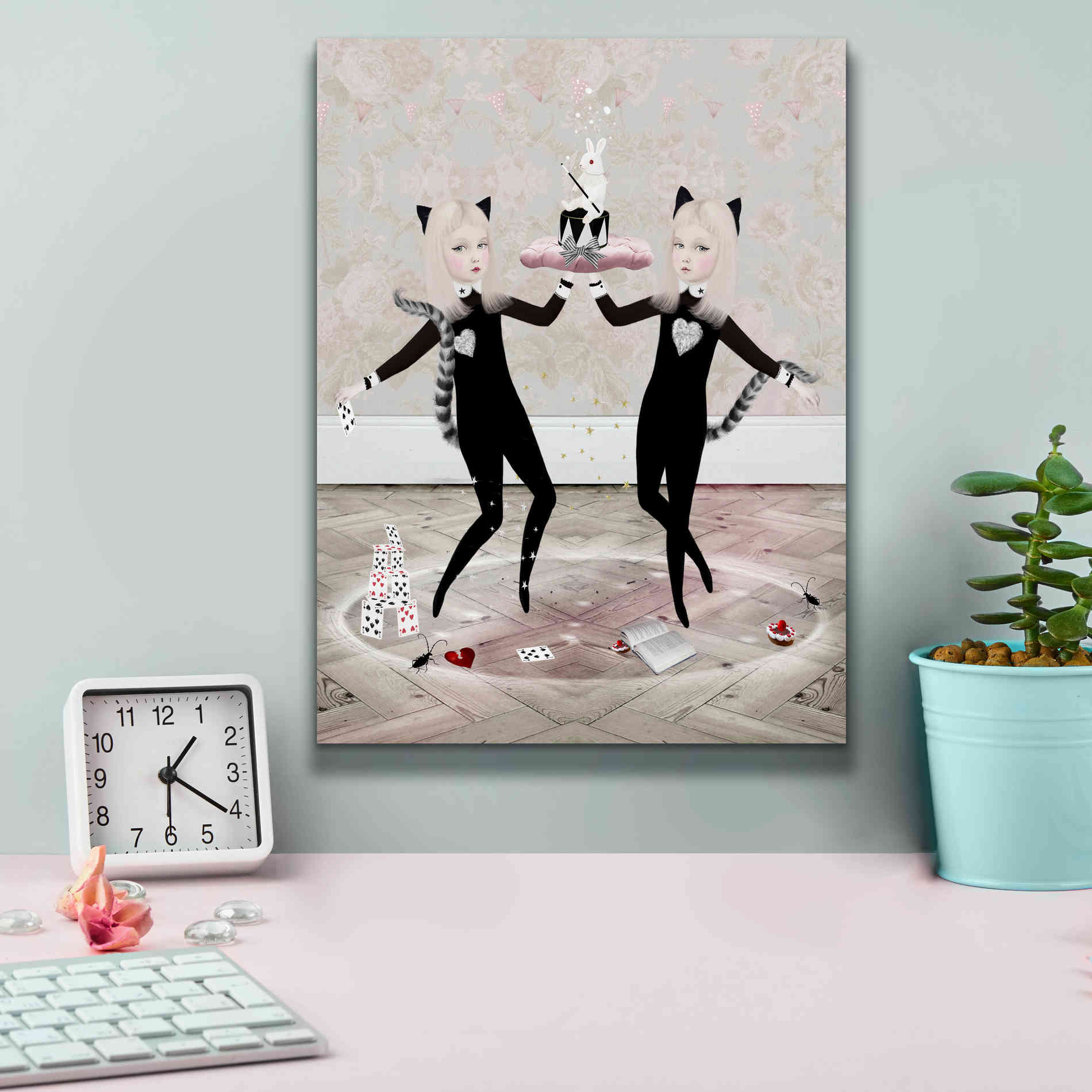 'The Newmars' by Art & Ghosts, Canvas Wall Art,12 x 16