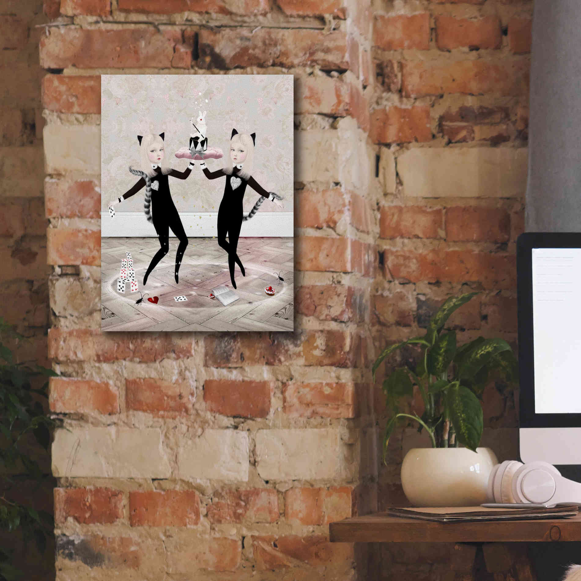 'The Newmars' by Art & Ghosts, Canvas Wall Art,12 x 16