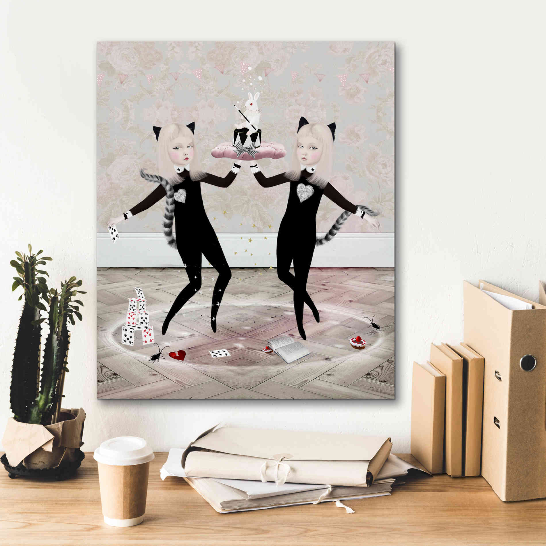 'The Newmars' by Art & Ghosts, Canvas Wall Art,20 x 24