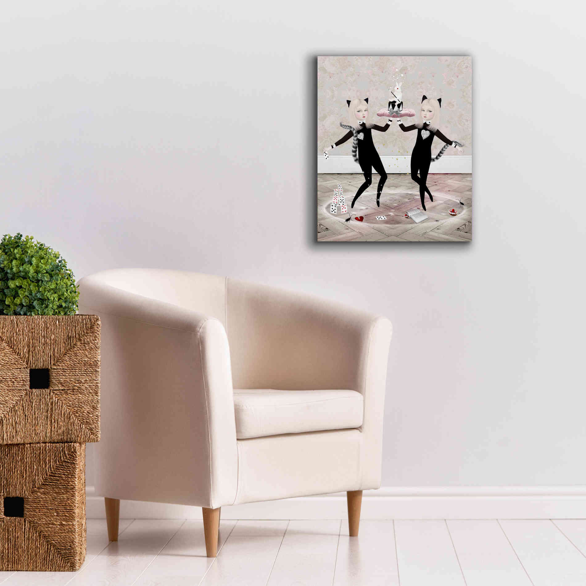 'The Newmars' by Art & Ghosts, Canvas Wall Art,20 x 24