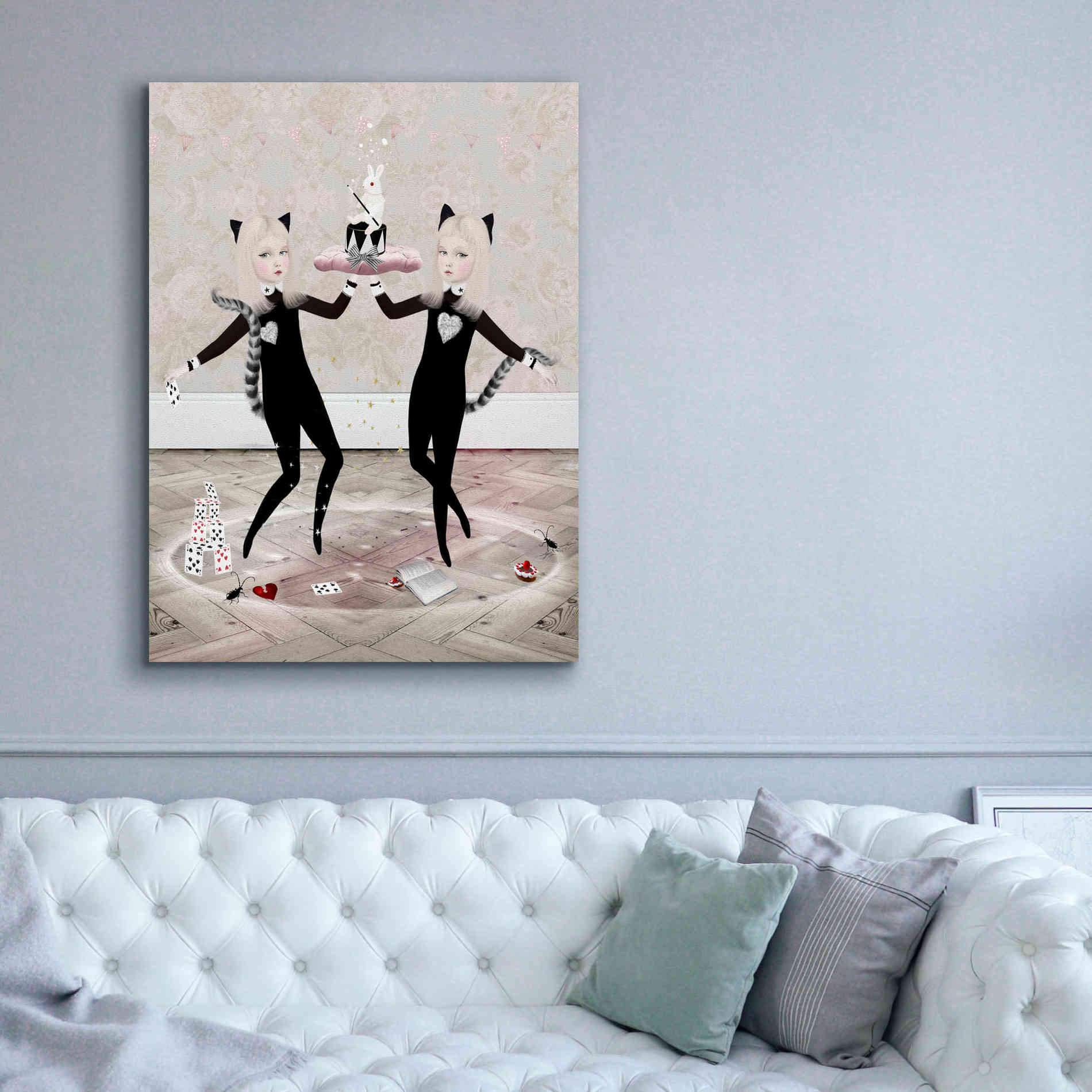 'The Newmars' by Art & Ghosts, Canvas Wall Art,40 x 54