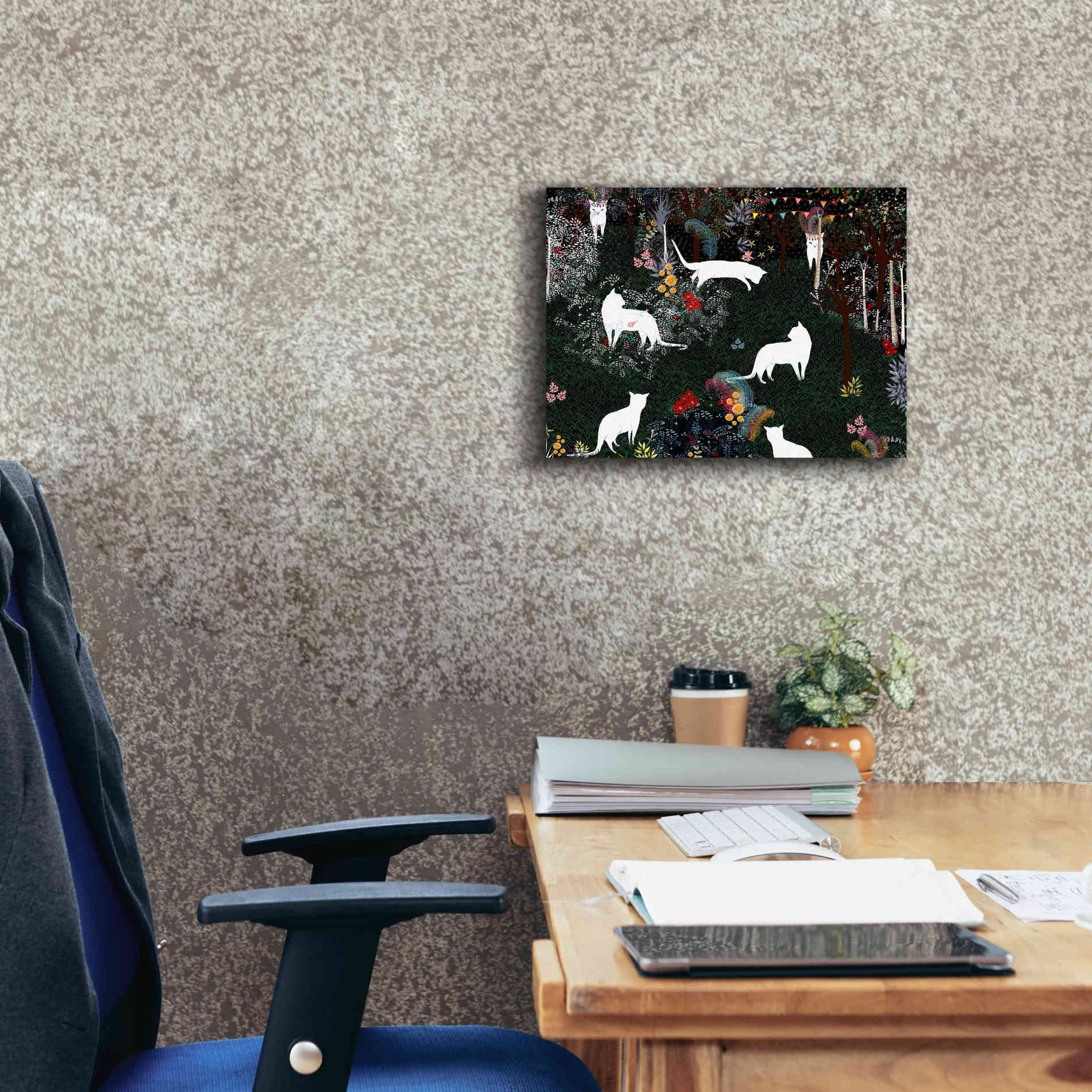 'Cat Heaven' by Art & Ghosts, Canvas Wall Art,16 x 12