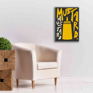 'Kitchen Mustard' by Ayse, Canvas Wall Art,18 x 26