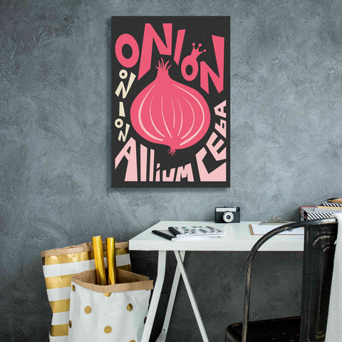 Image of 'Kitchen Onion' by Ayse, Canvas Wall Art,18 x 26