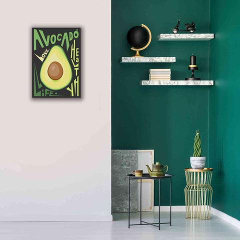 Image of 'Kitchen Avocado' by Ayse, Canvas Wall Art,18 x 26