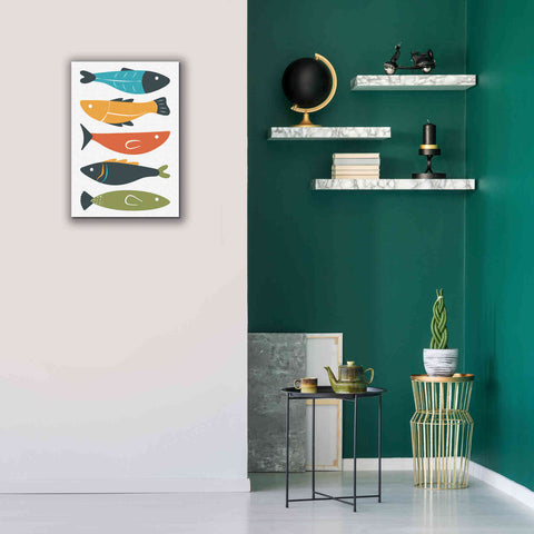 Image of 'Playful Fish' by Ayse, Canvas Wall Art,18 x 26