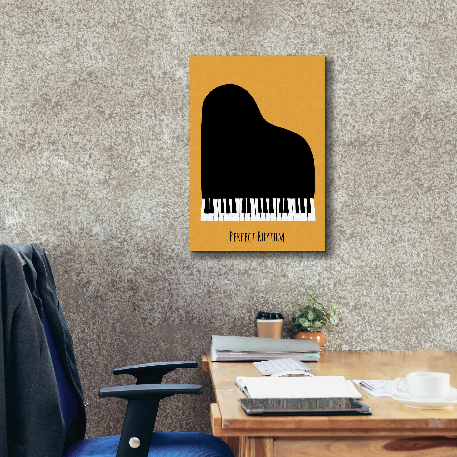 'Piano' by Ayse, Canvas Wall Art,18 x 26