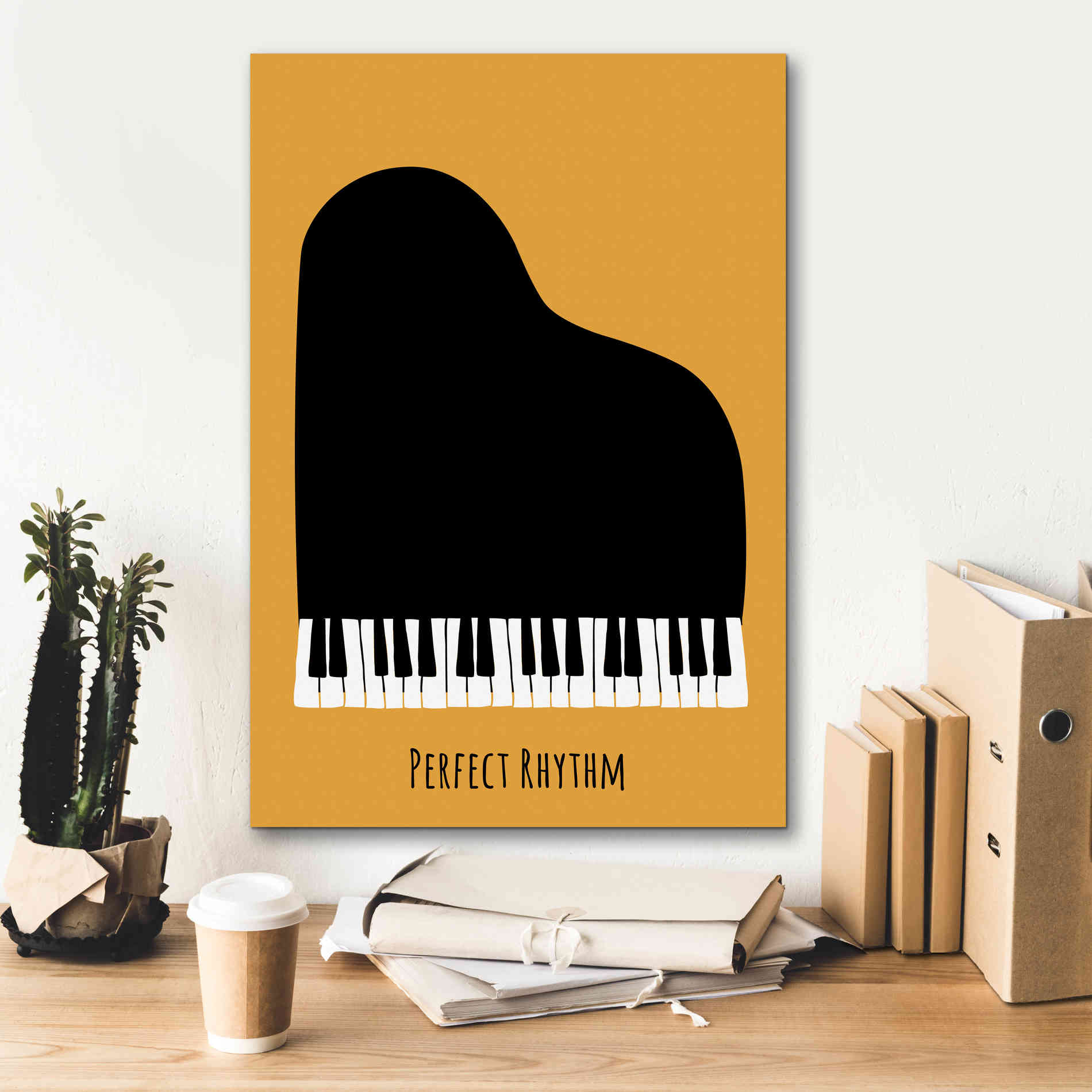 'Piano' by Ayse, Canvas Wall Art,18 x 26