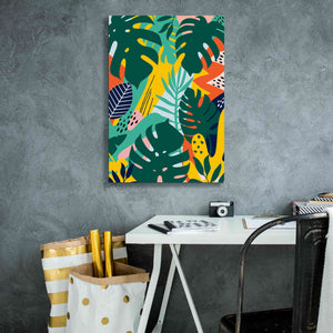 'Tropical Leaves One' by Ayse, Canvas Wall Art,18 x 26