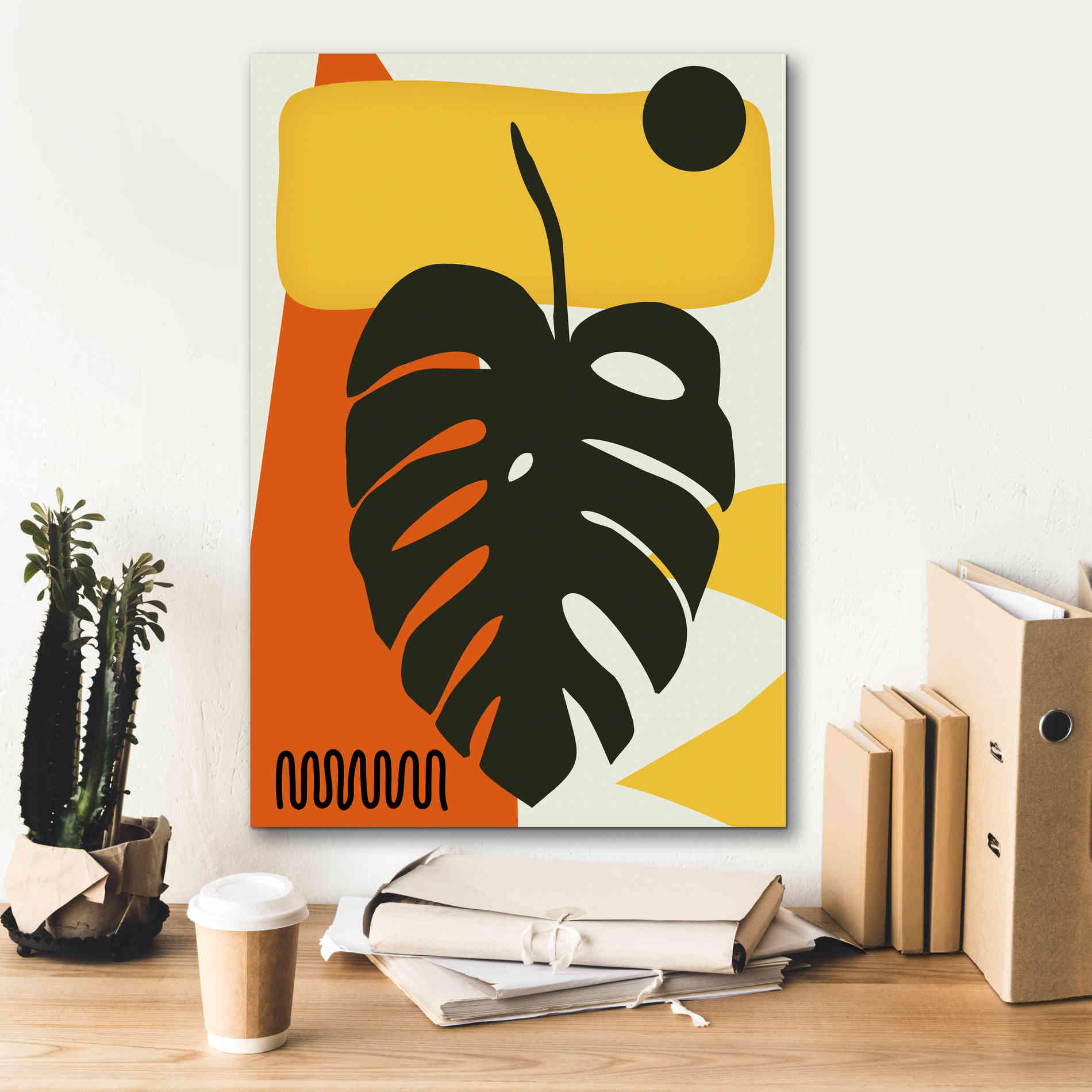 'Tropical Leaves Two' by Ayse, Canvas Wall Art,18 x 26