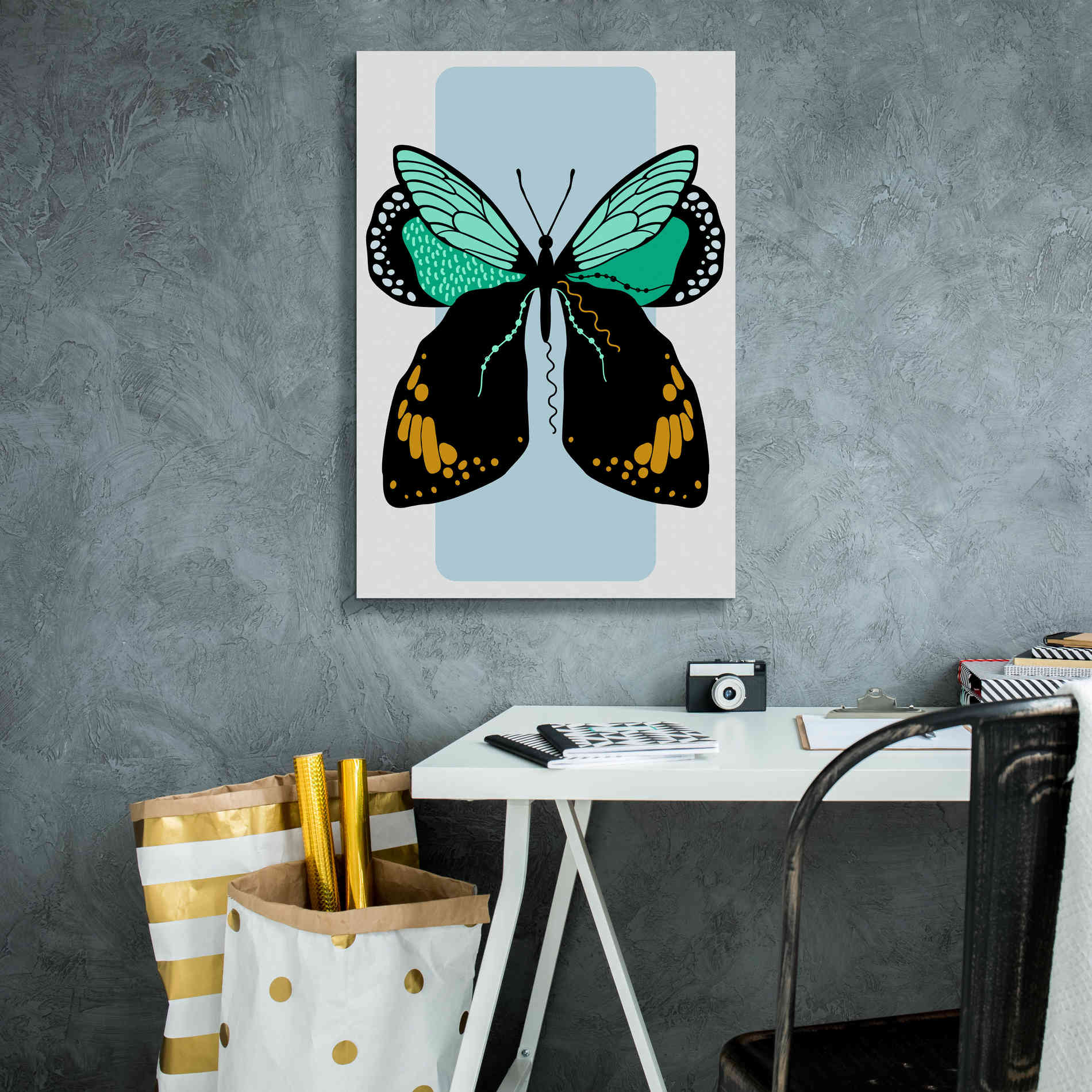 'Butterfly' by Ayse, Canvas Wall Art,18 x 26