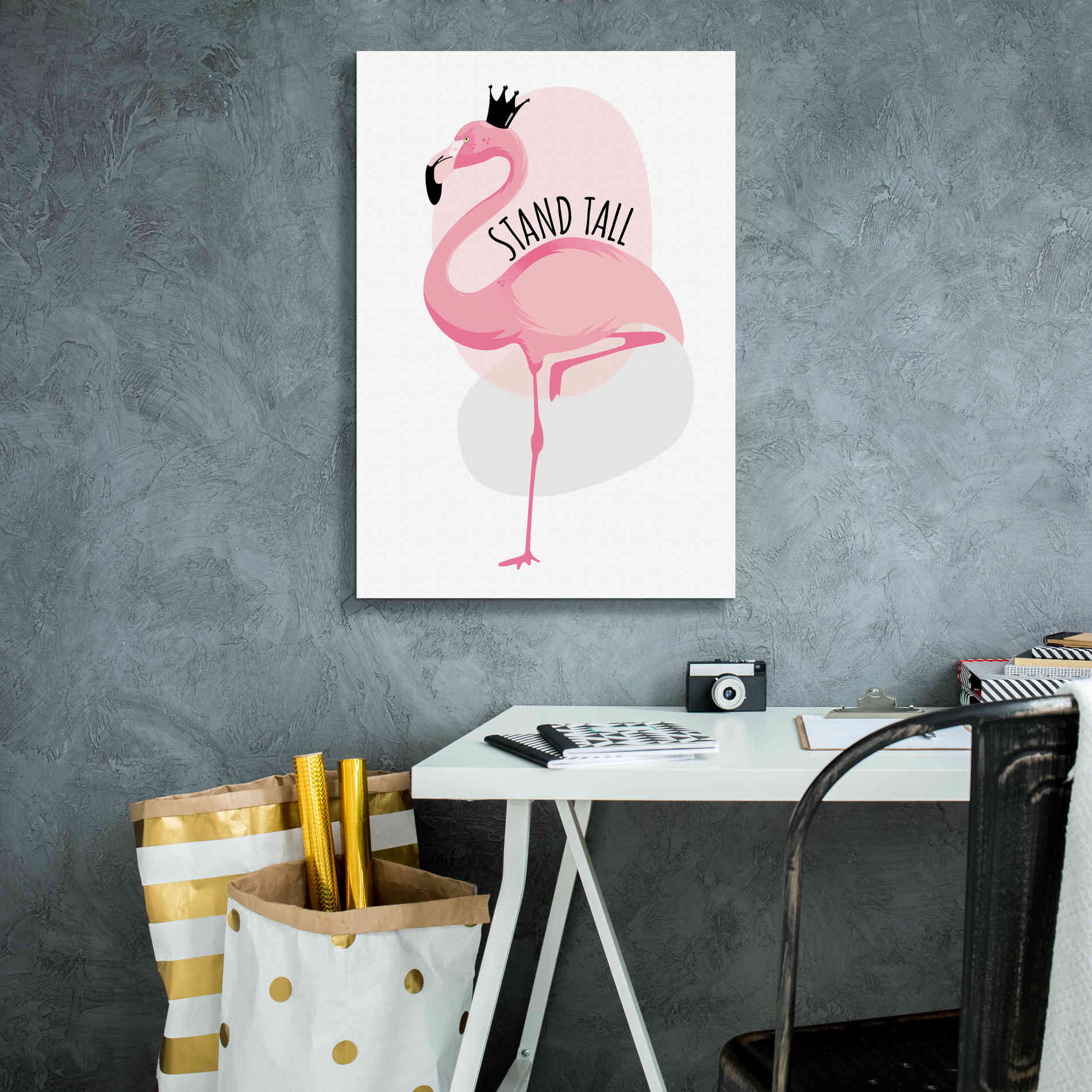 'Flamingo' by Ayse, Canvas Wall Art,18 x 26