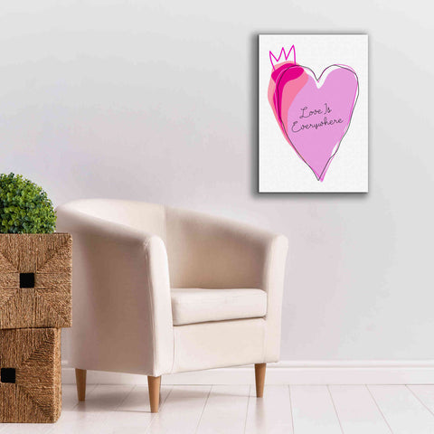 Image of 'Love is Everywhere' by Ayse, Canvas Wall Art,18 x 26