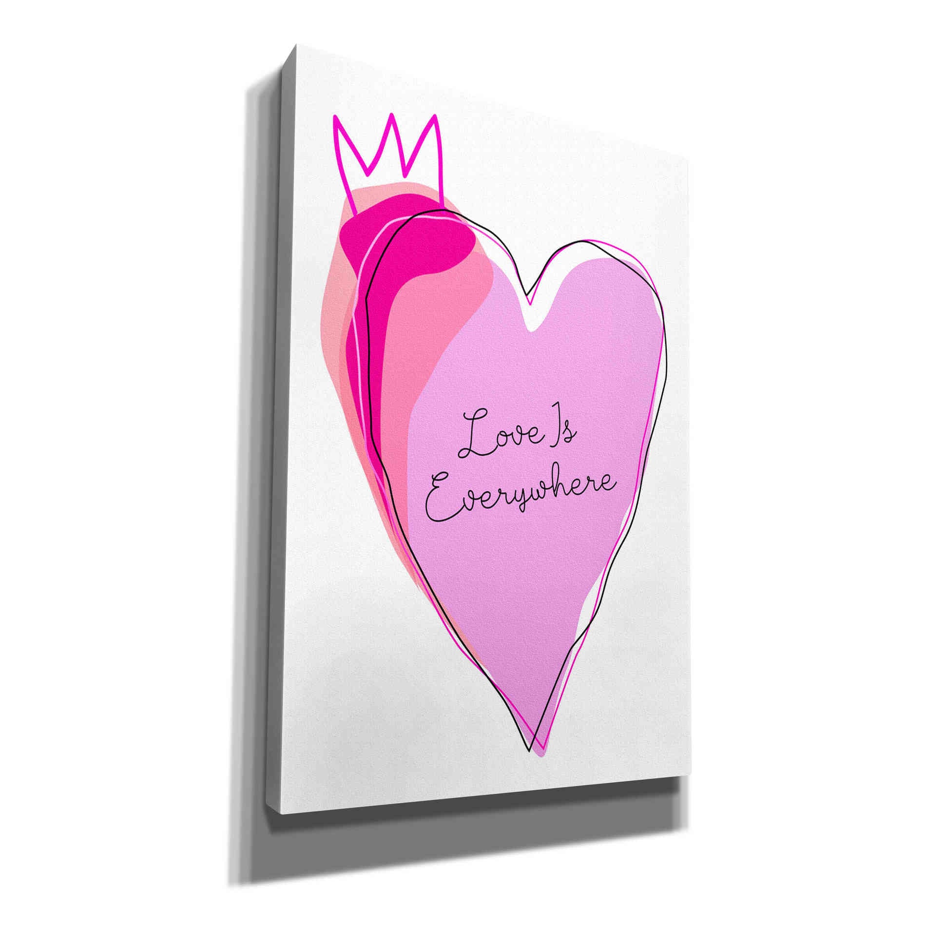 'Love is Everywhere' by Ayse, Canvas Wall Art