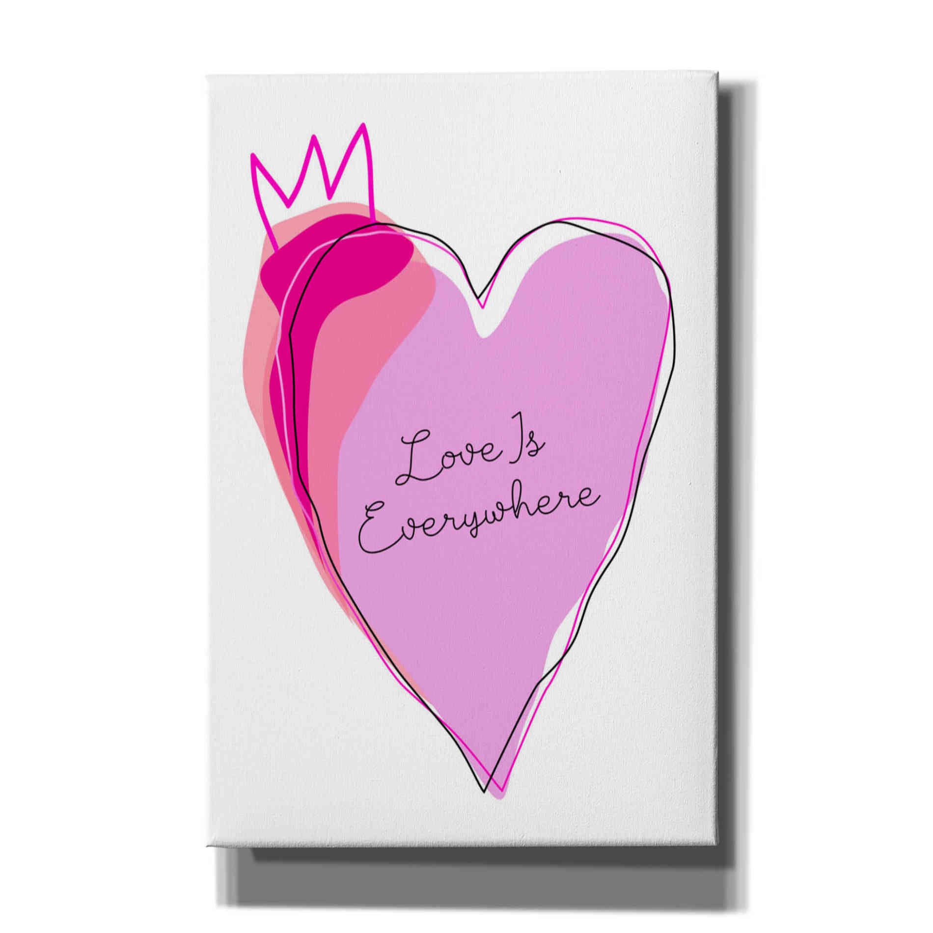 'Love is Everywhere' by Ayse, Canvas Wall Art
