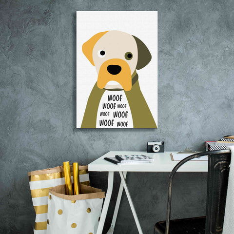 Image of 'Woof' by Ayse, Canvas Wall Art,18 x 26