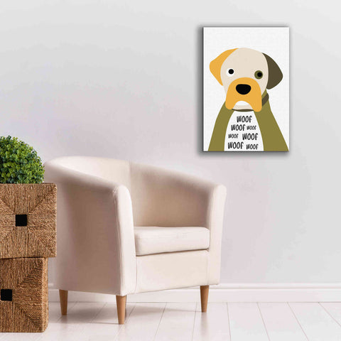 Image of 'Woof' by Ayse, Canvas Wall Art,18 x 26