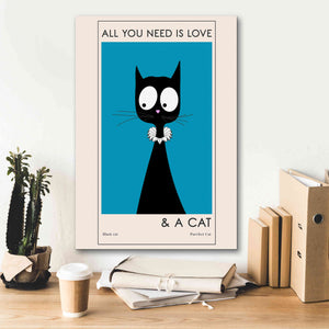 'All You Need Is Love' by Ayse, Canvas Wall Art,18 x 26