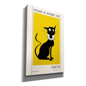 'Home Is where The Cat Is' by Ayse, Canvas Wall Art