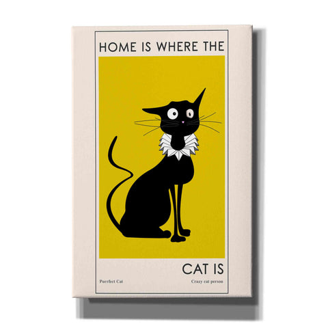 Image of 'Home Is where The Cat Is' by Ayse, Canvas Wall Art