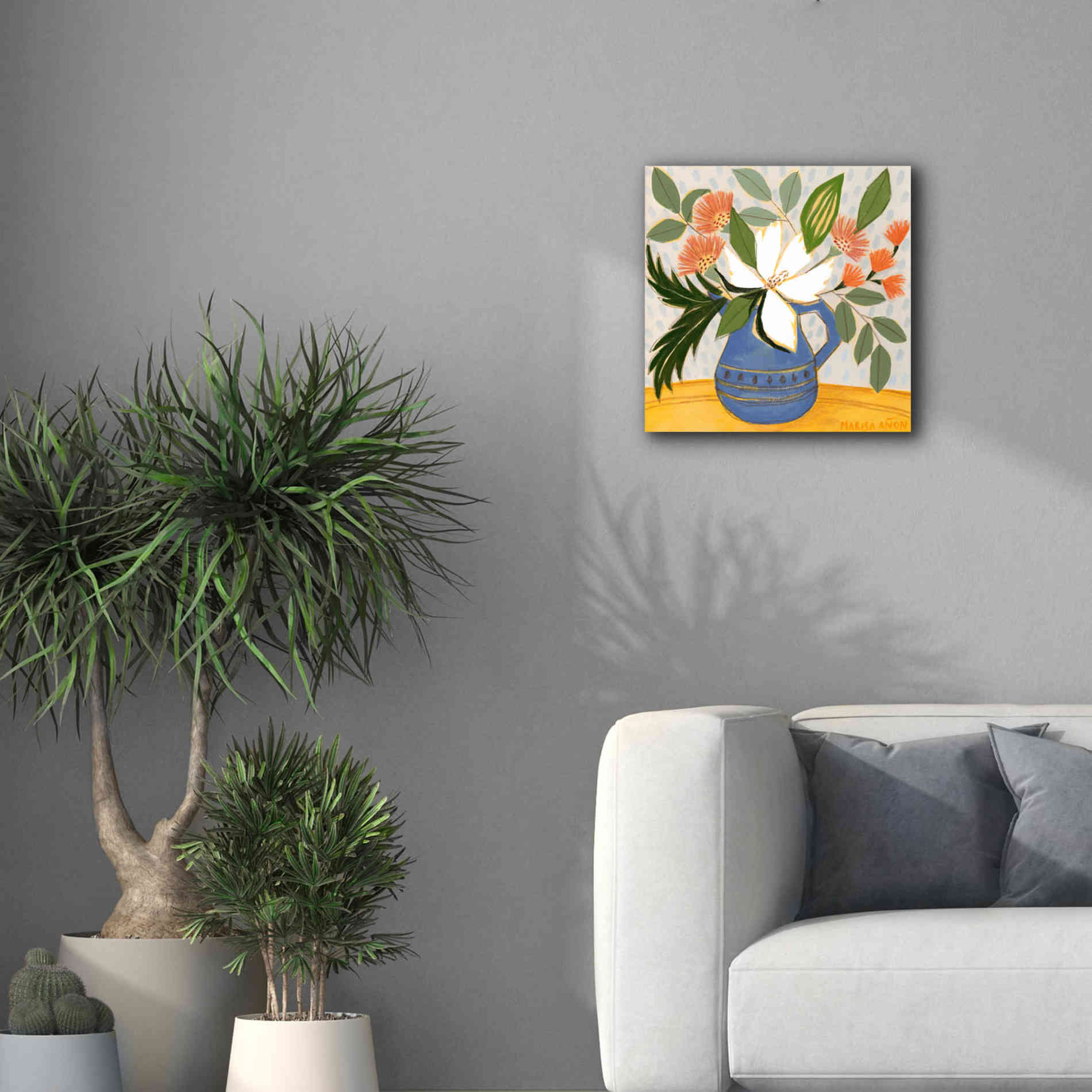 'April Florals 11' by Marisa Anon, Canvas Wall Art,18 x 18