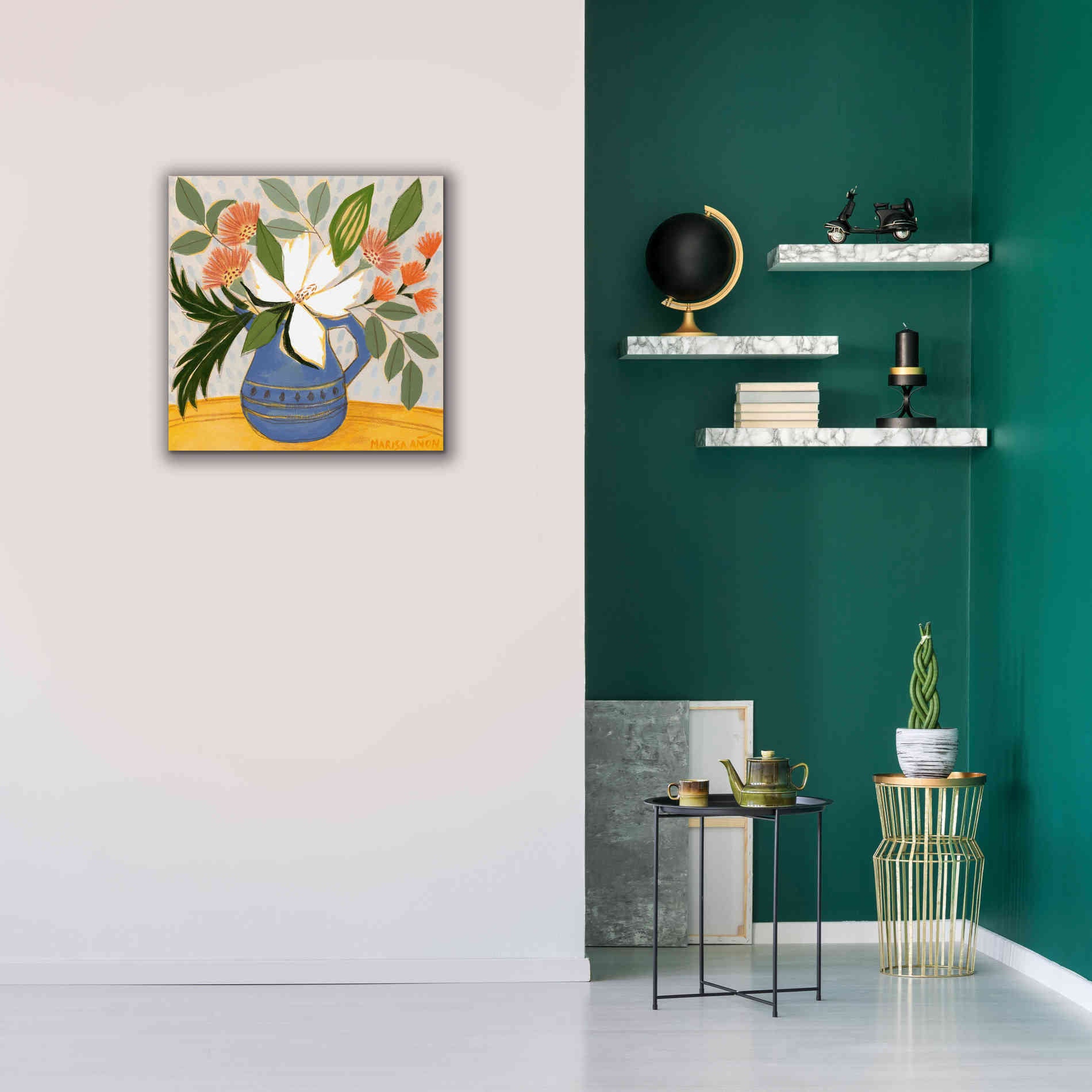 'April Florals 11' by Marisa Anon, Canvas Wall Art,26 x 26