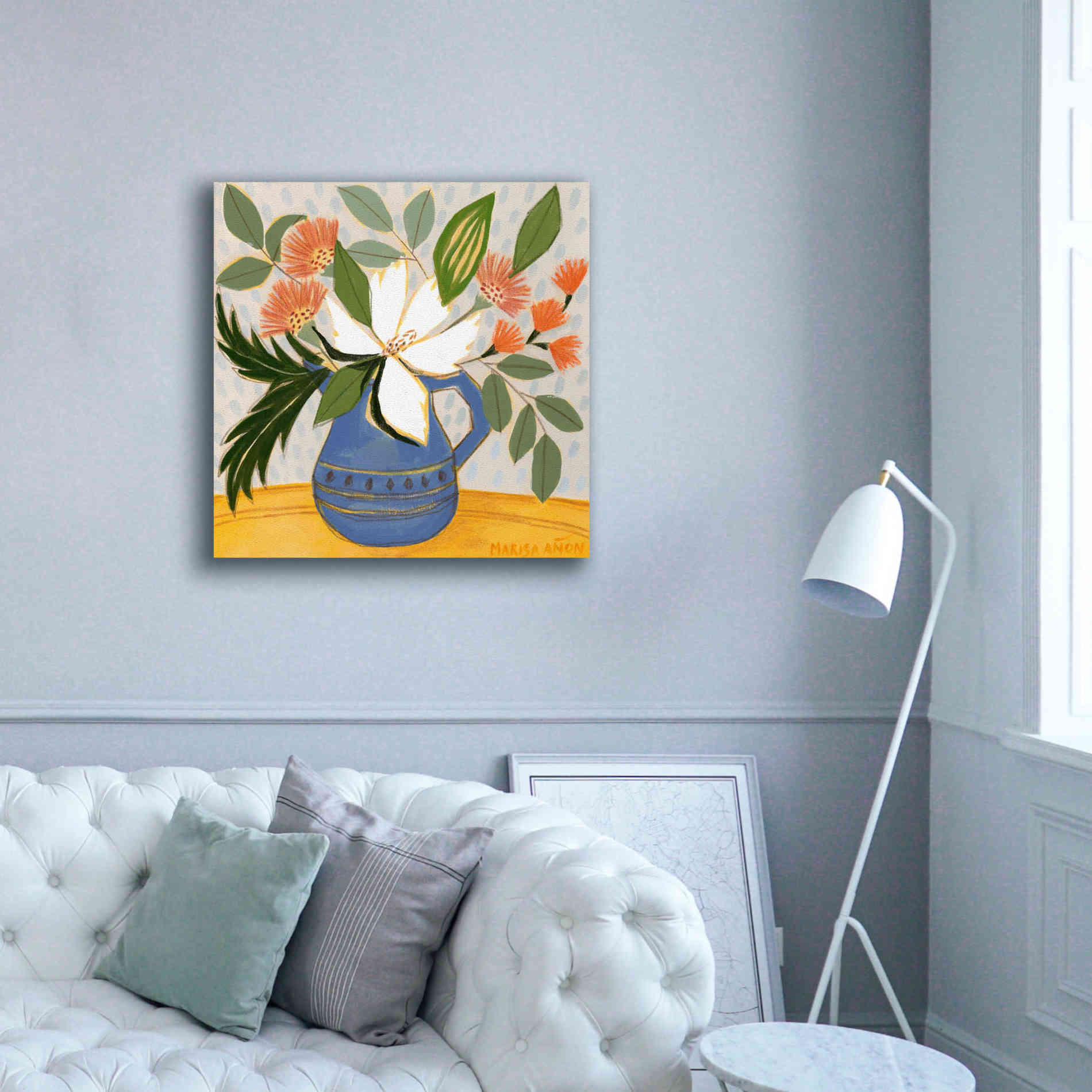 'April Florals 11' by Marisa Anon, Canvas Wall Art,37 x 37