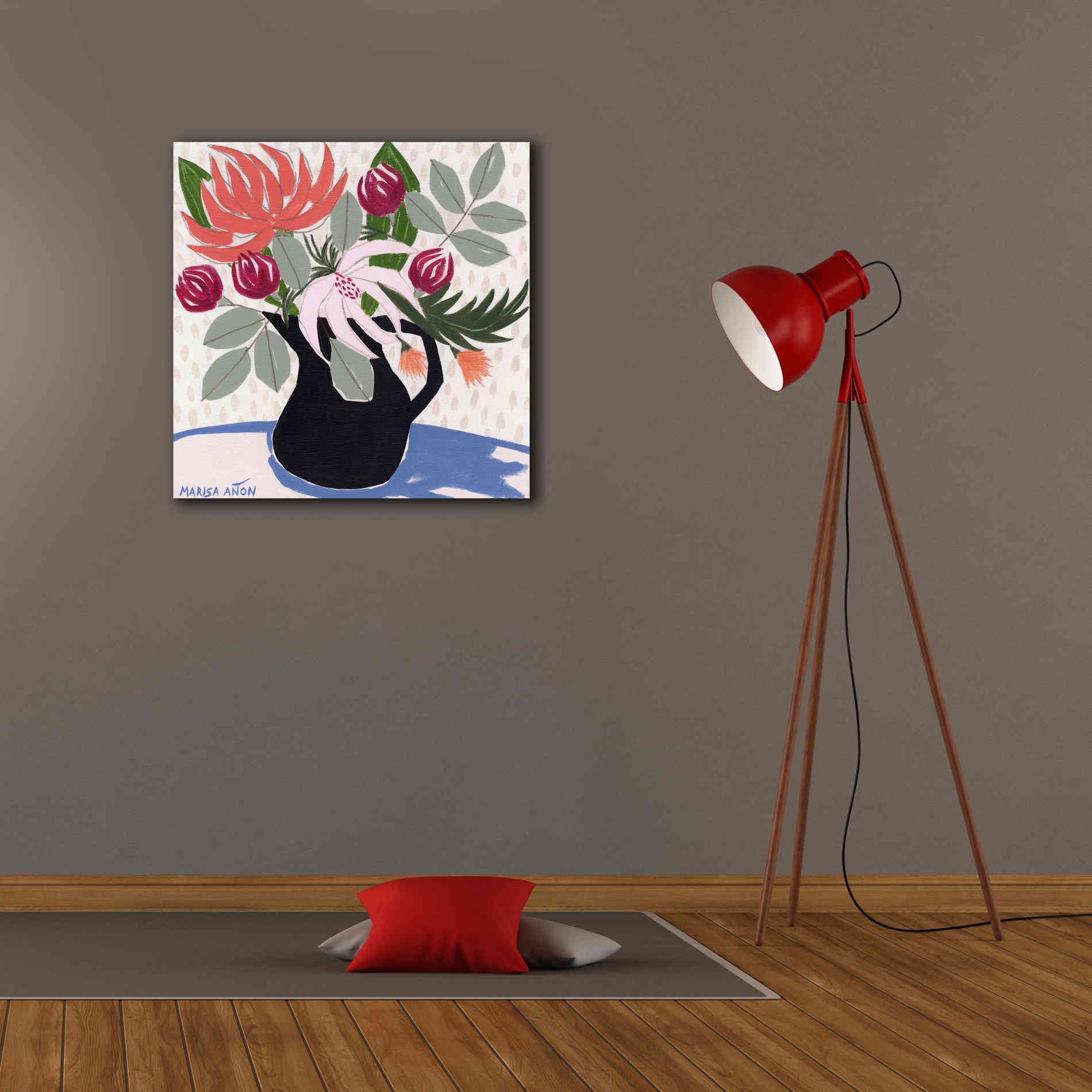 'April Florals 12' by Marisa Anon, Canvas Wall Art,26 x 26