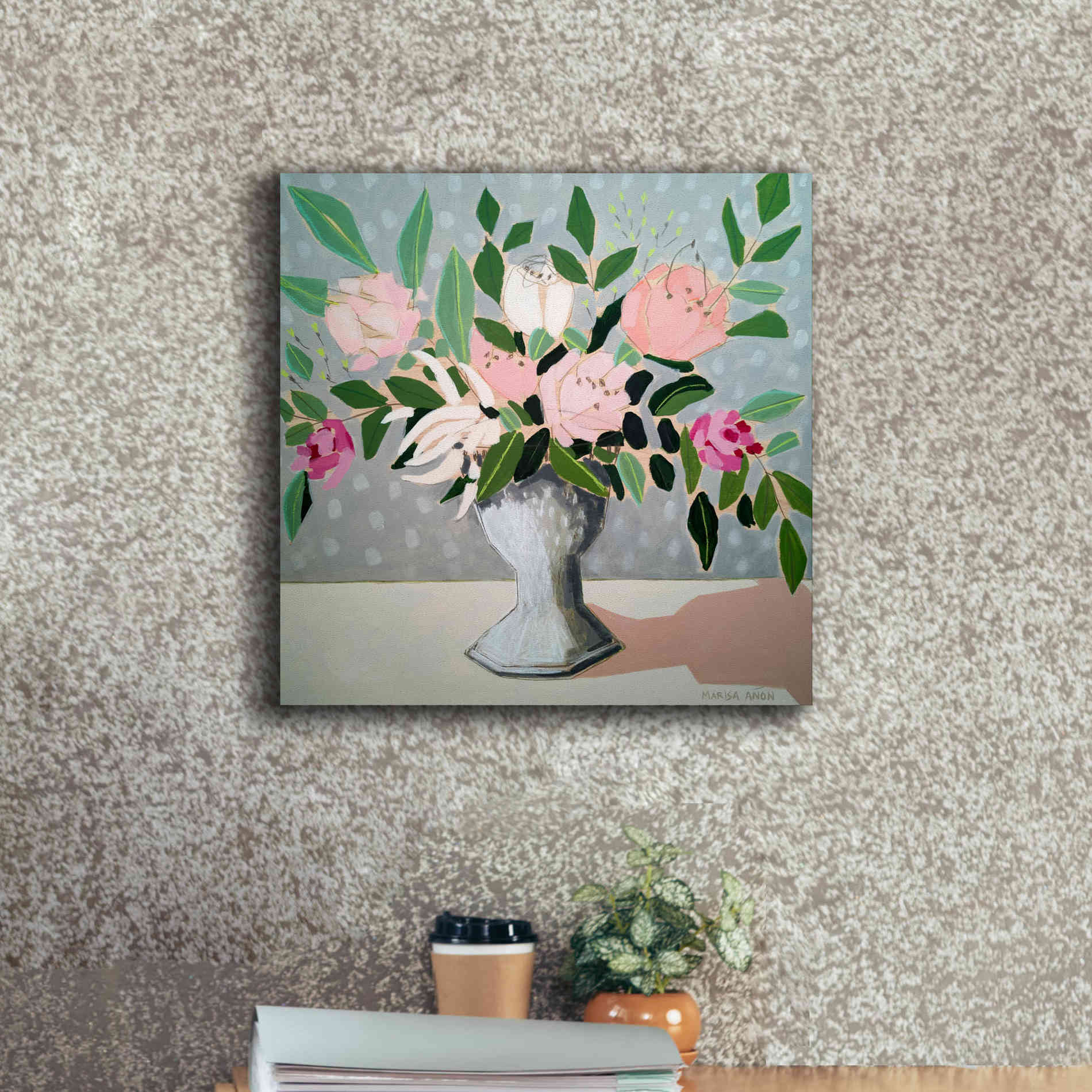 'Spring Florals 1' by Marisa Anon, Canvas Wall Art,18 x 18