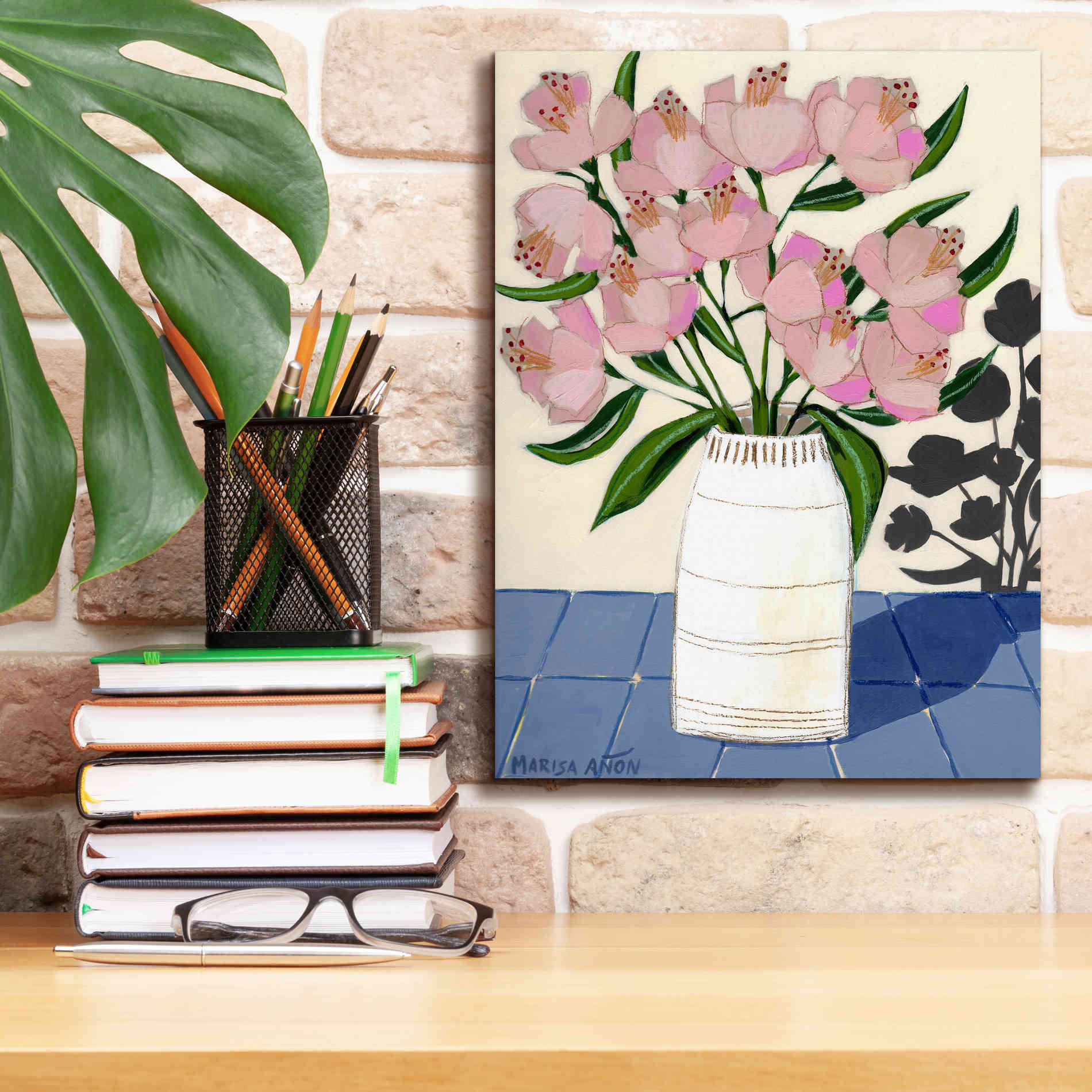 'Spring Florals 5' by Marisa Anon, Canvas Wall Art,12 x 16