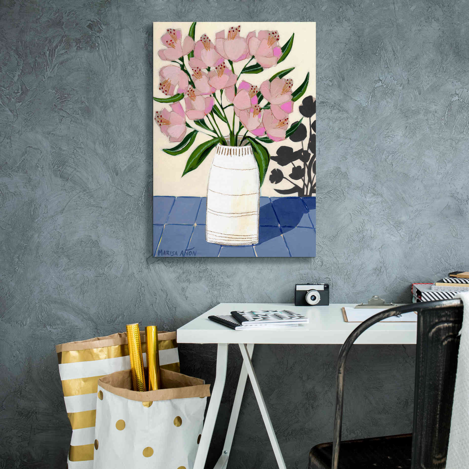 'Spring Florals 5' by Marisa Anon, Canvas Wall Art,18 x 26