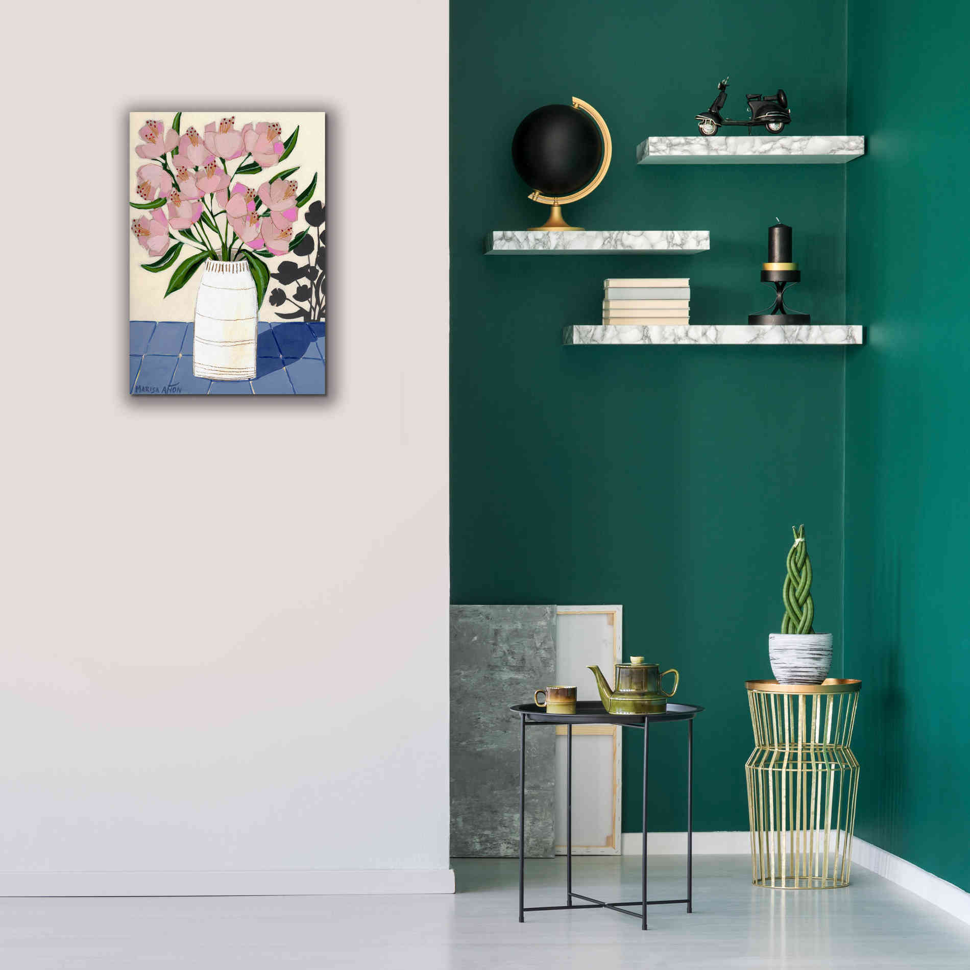 'Spring Florals 5' by Marisa Anon, Canvas Wall Art,18 x 26