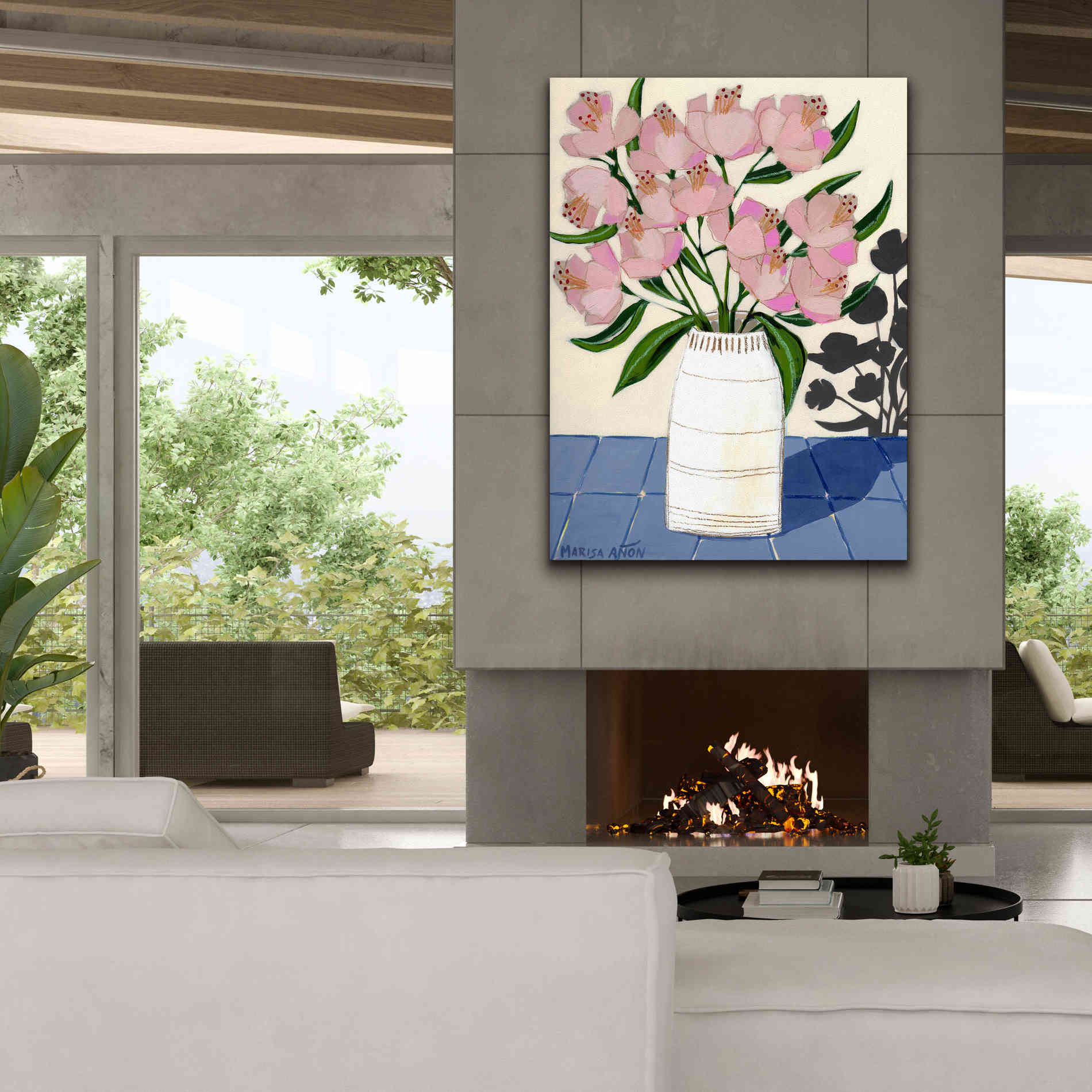 'Spring Florals 5' by Marisa Anon, Canvas Wall Art,40 x 54