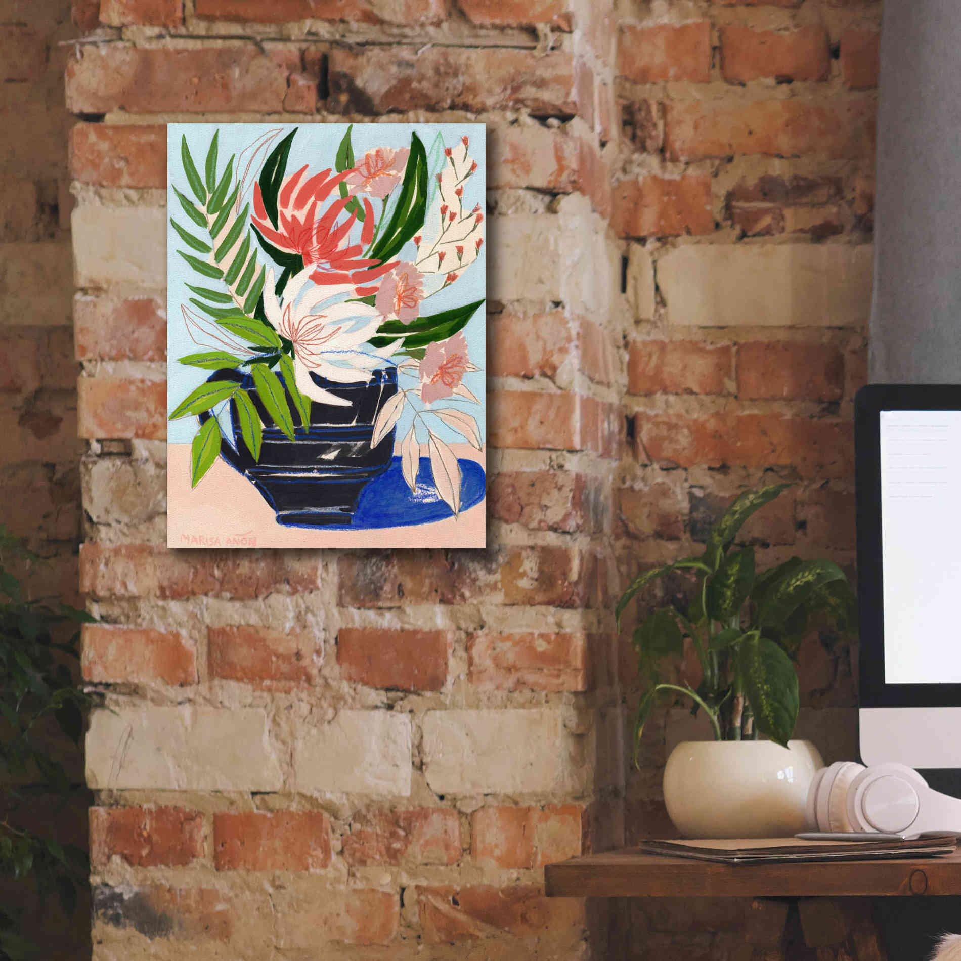 'Spring Florals 6' by Marisa Anon, Canvas Wall Art,12 x 16