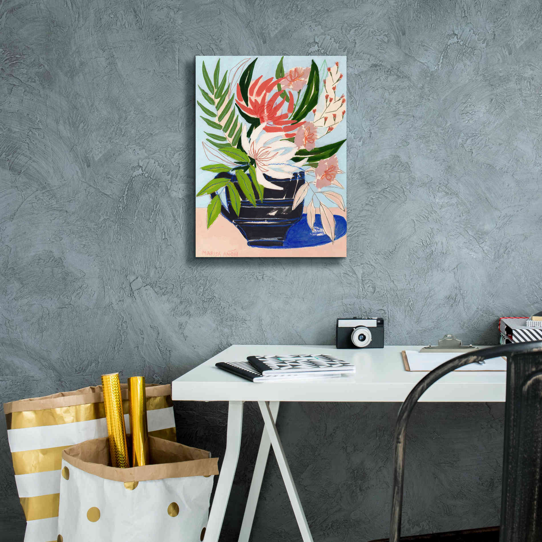 'Spring Florals 6' by Marisa Anon, Canvas Wall Art,12 x 16