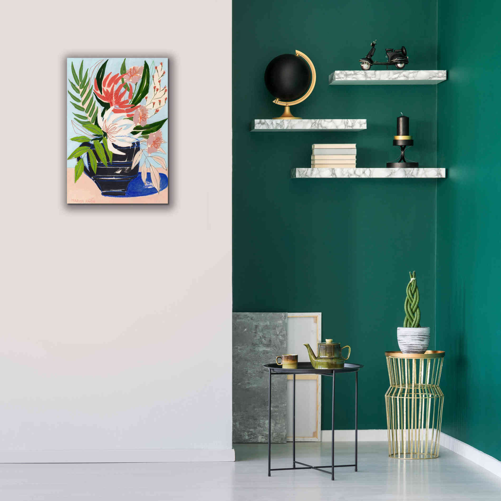 'Spring Florals 6' by Marisa Anon, Canvas Wall Art,18 x 26