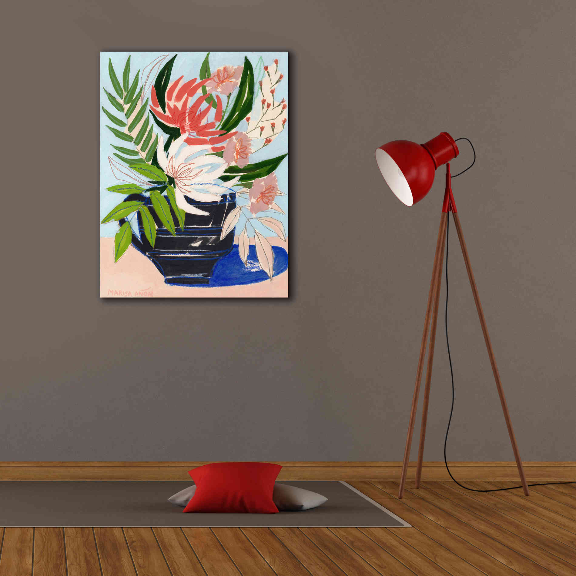 'Spring Florals 6' by Marisa Anon, Canvas Wall Art,26 x 34