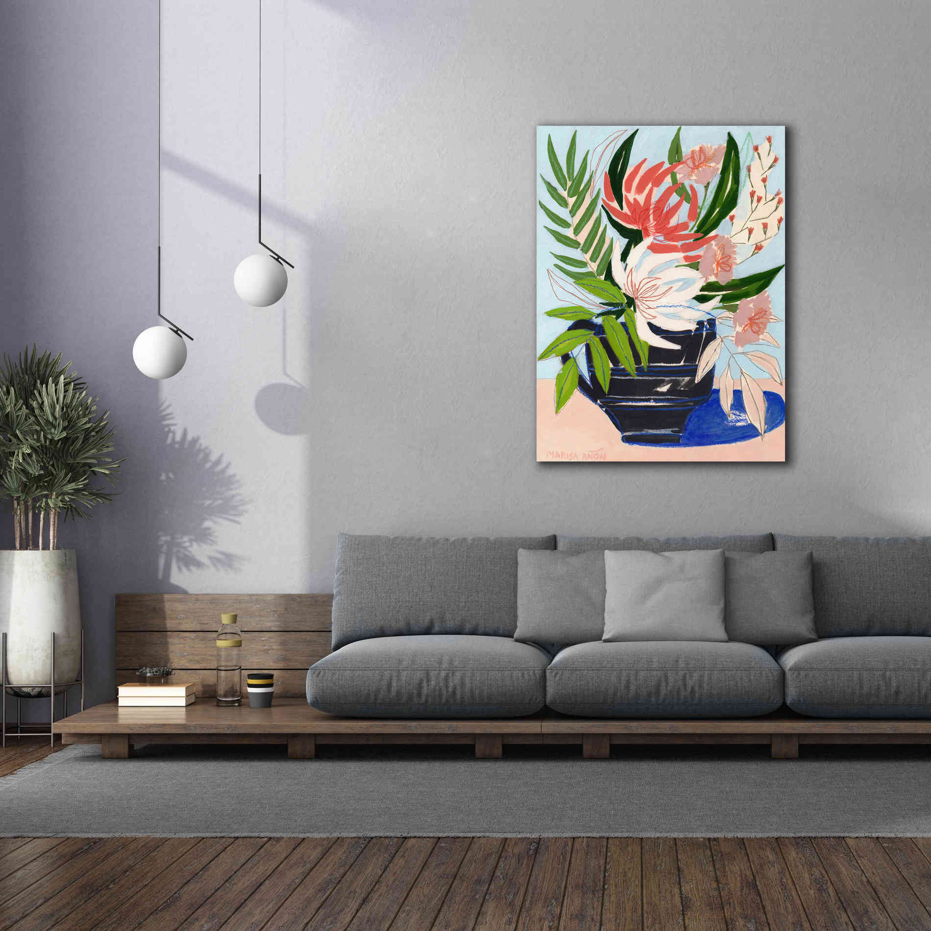 'Spring Florals 6' by Marisa Anon, Canvas Wall Art,40 x 54