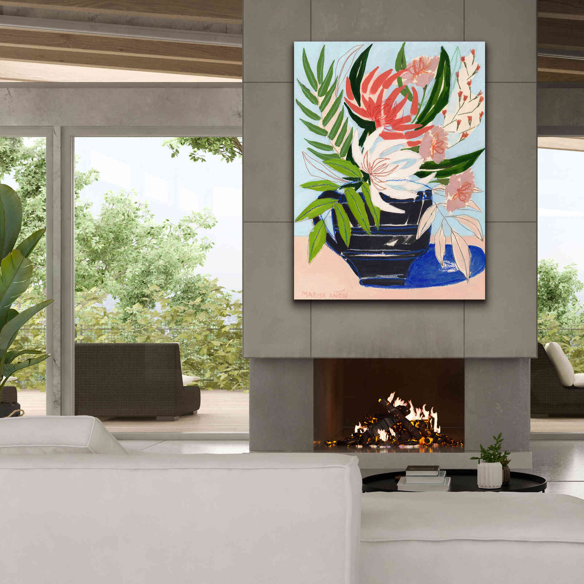 'Spring Florals 6' by Marisa Anon, Canvas Wall Art,40 x 54