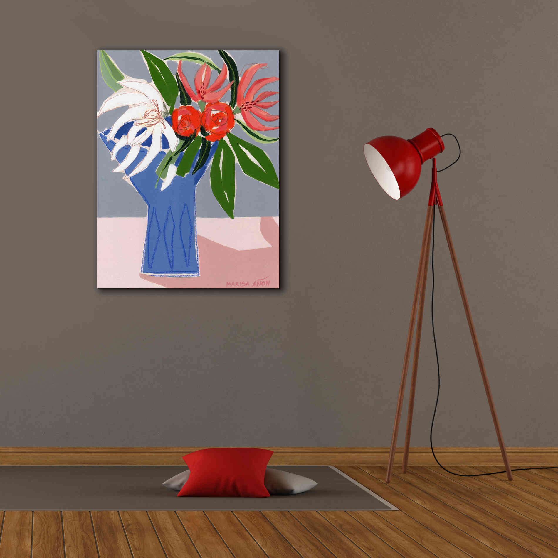 'Spring Florals 10' by Marisa Anon, Canvas Wall Art,26 x 34