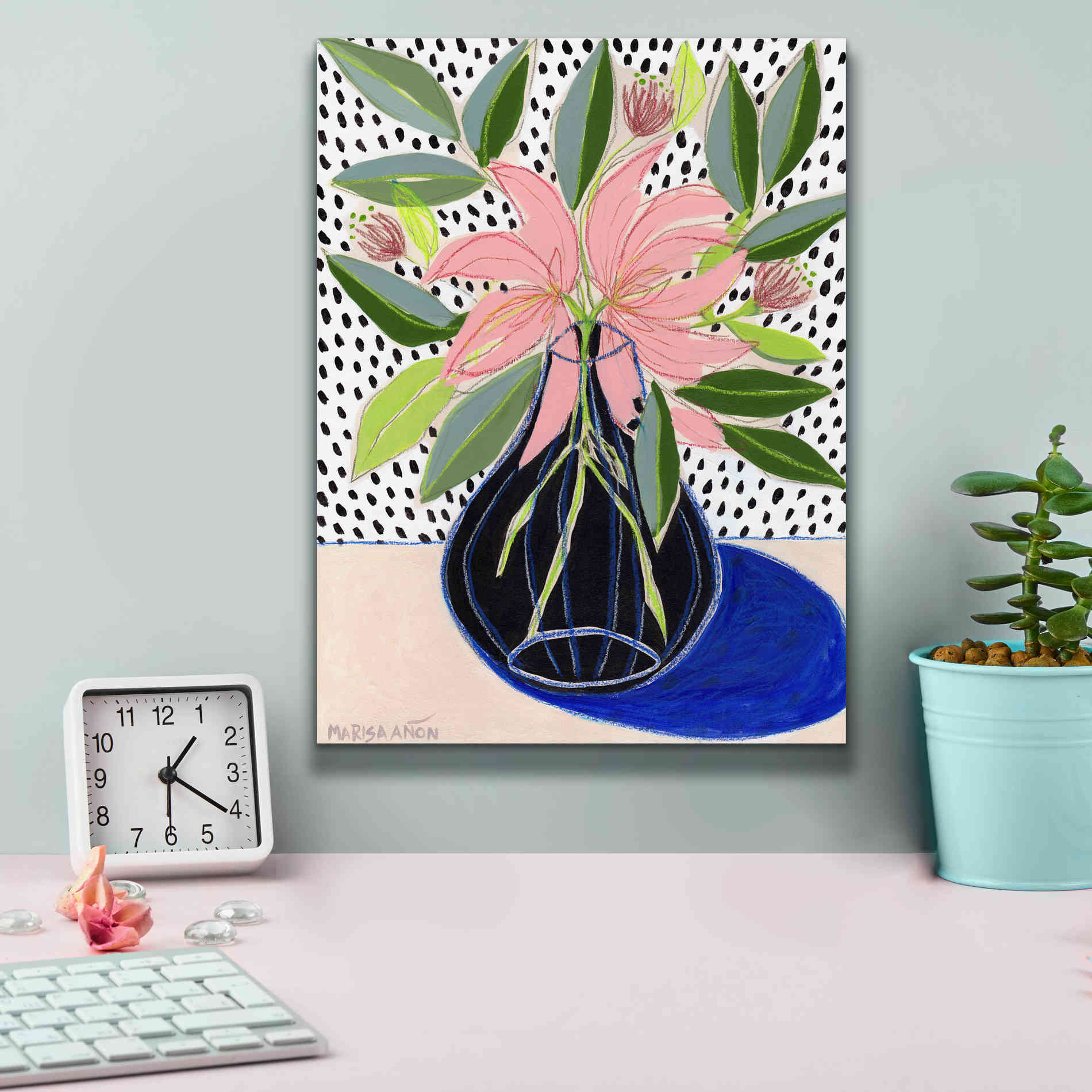 'Spring Florals 7' by Marisa Anon, Canvas Wall Art,12 x 16
