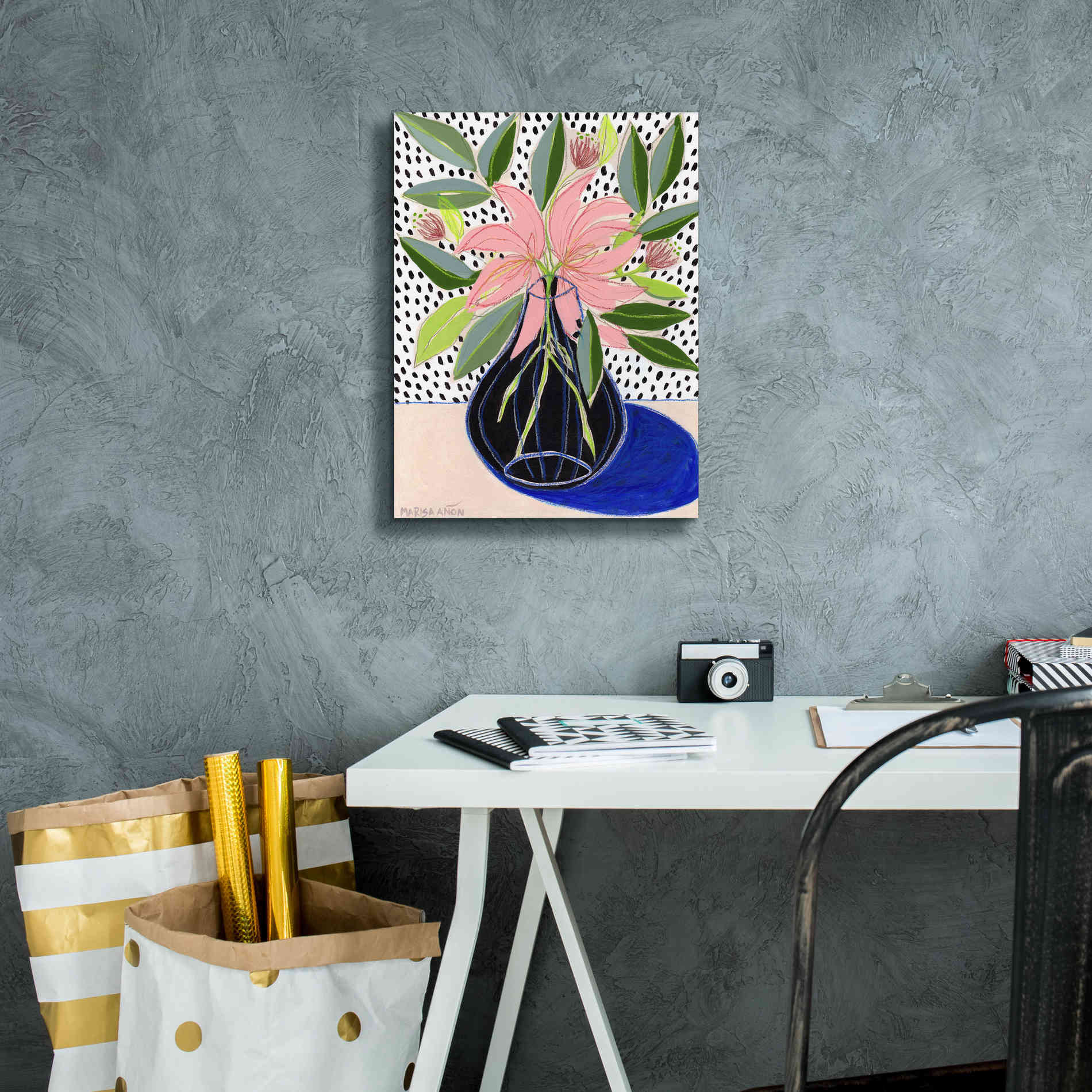 'Spring Florals 7' by Marisa Anon, Canvas Wall Art,12 x 16