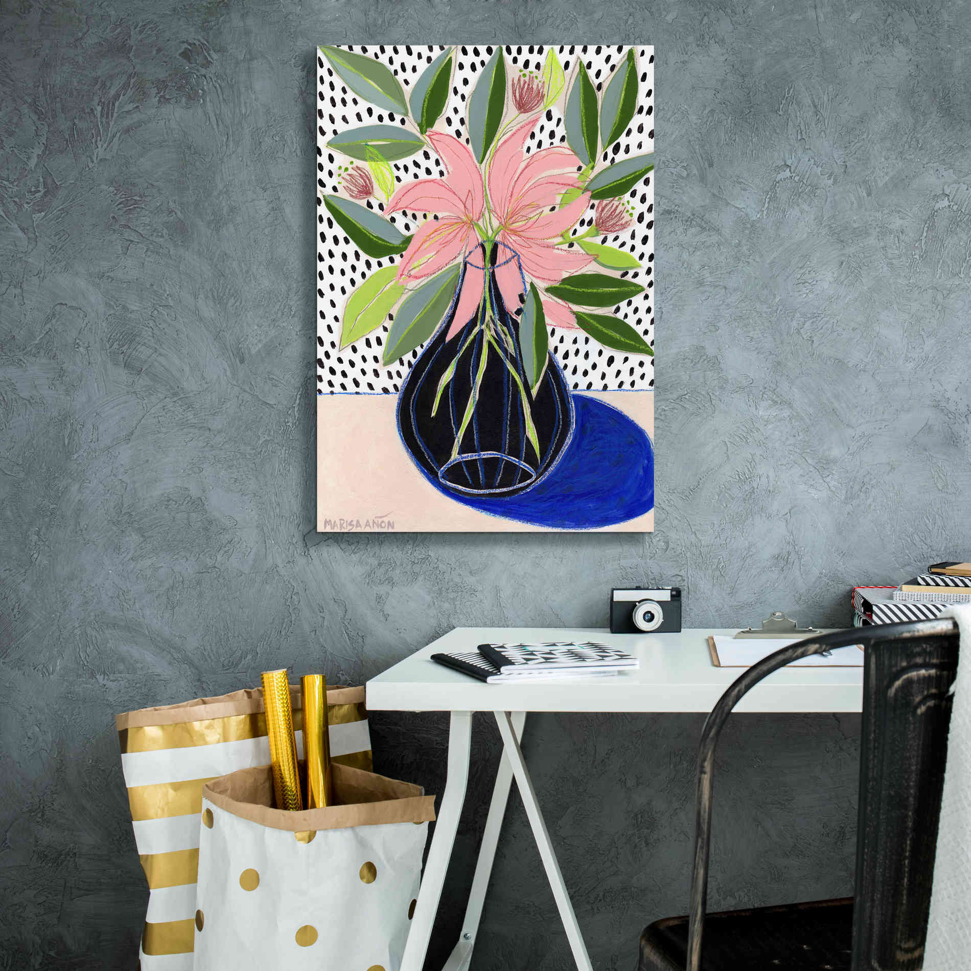 'Spring Florals 7' by Marisa Anon, Canvas Wall Art,18 x 26