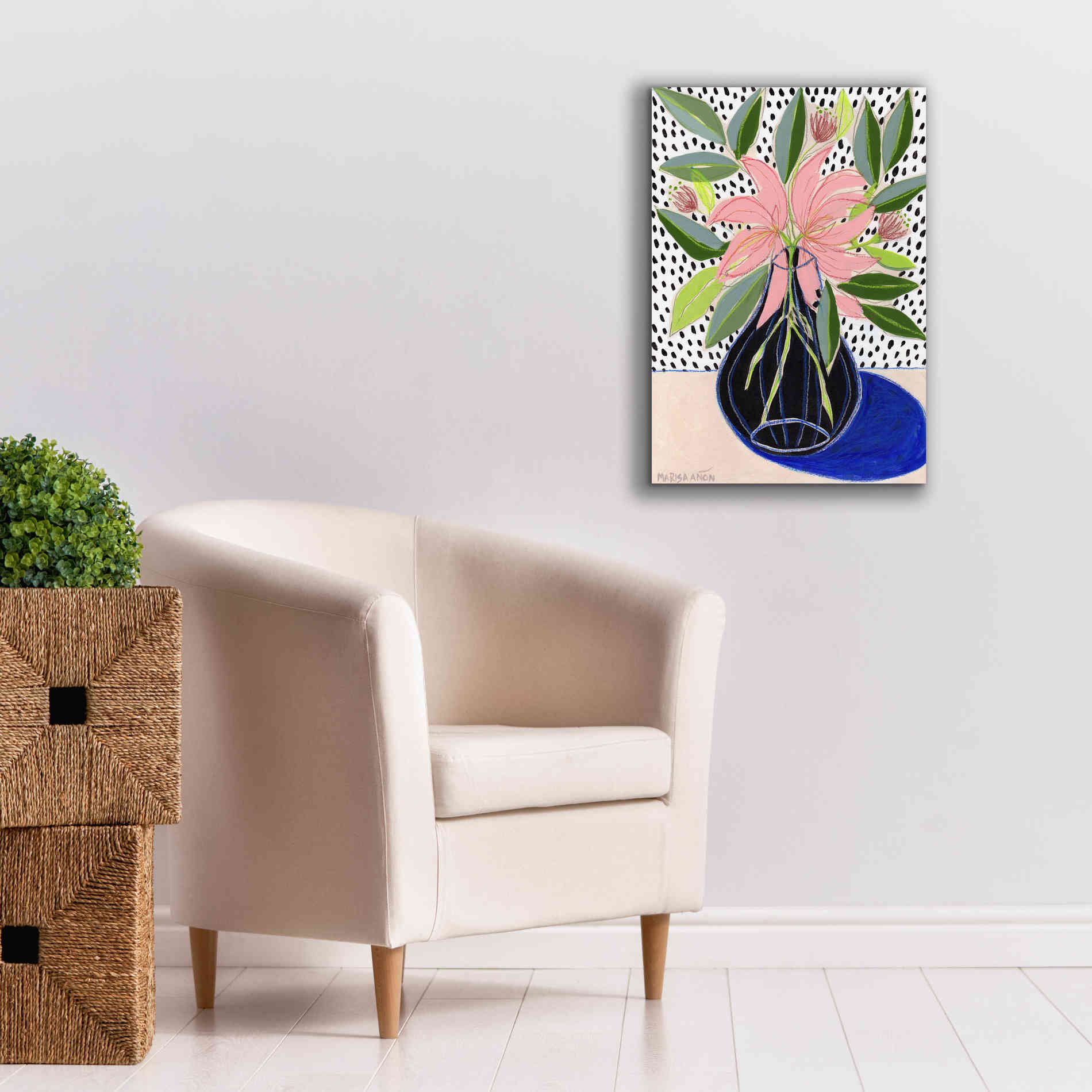 'Spring Florals 7' by Marisa Anon, Canvas Wall Art,18 x 26