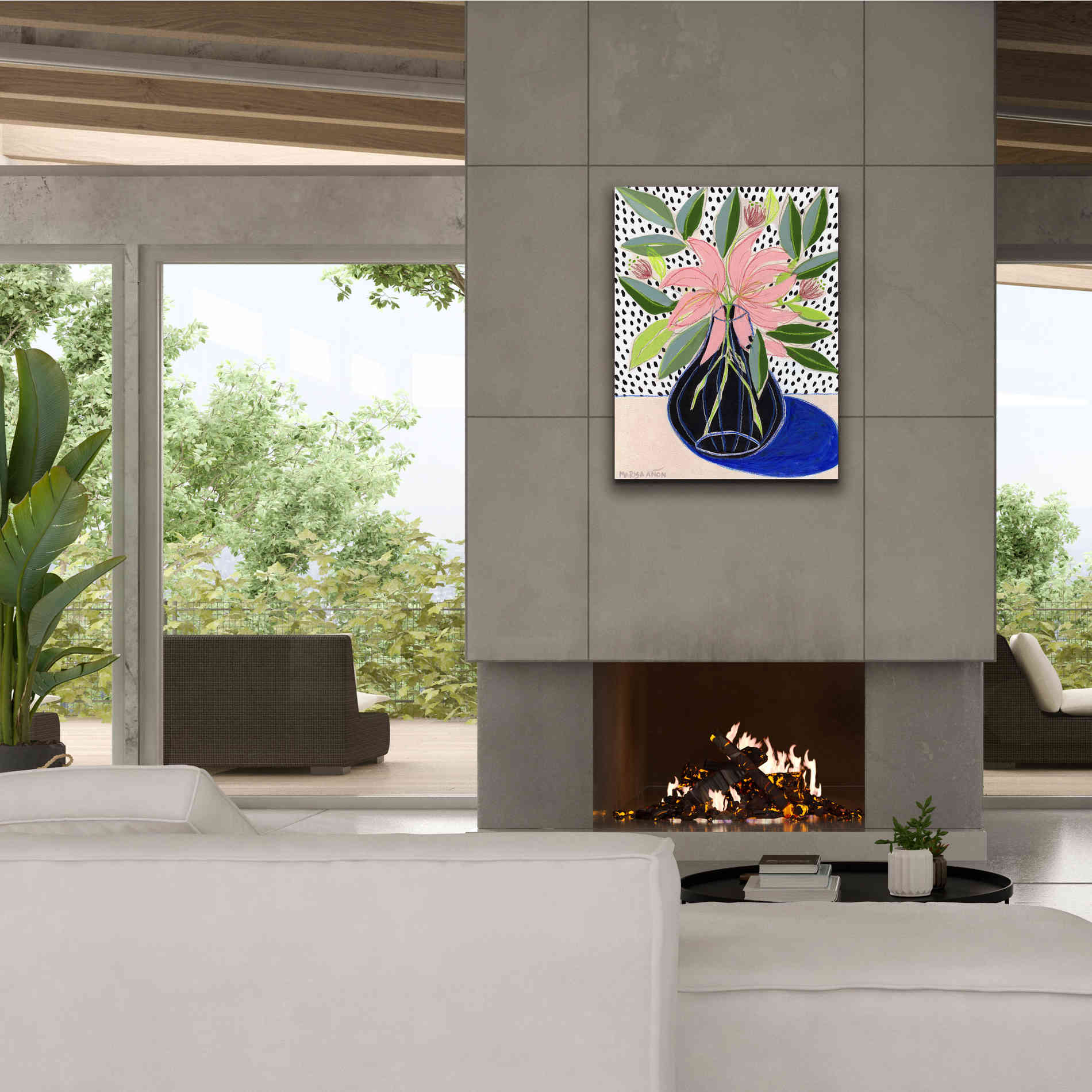 'Spring Florals 7' by Marisa Anon, Canvas Wall Art,26 x 34